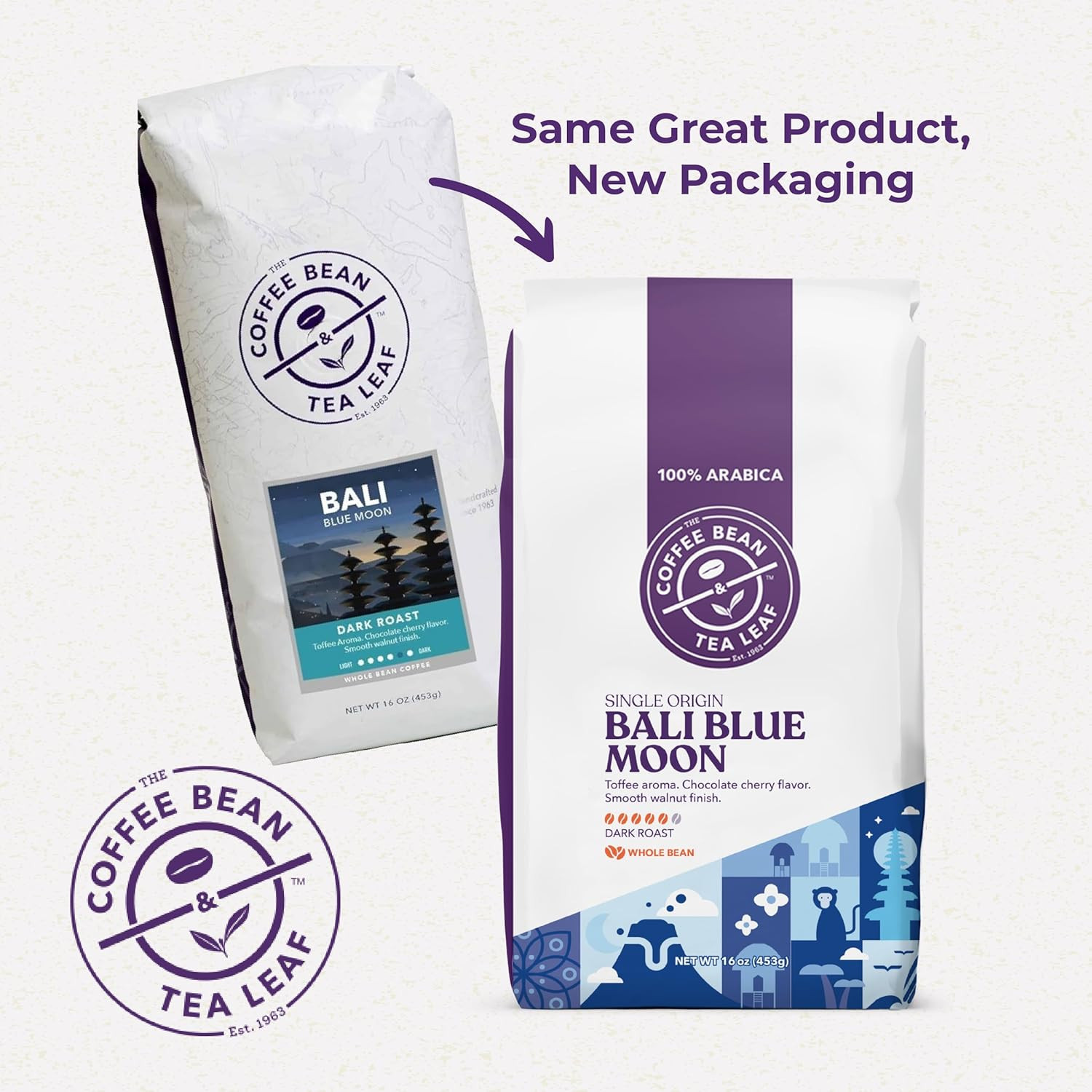 The , Bali Blue Moon, Whole Bean Coffee Beans, 1Lb Bag (16Oz)