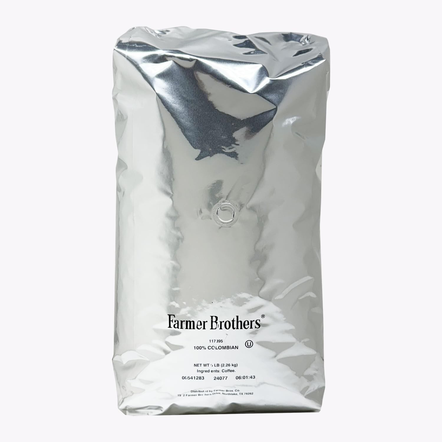 100% Colombian Whole Bean Coffee, 5lb Bag (Replaces 3387)