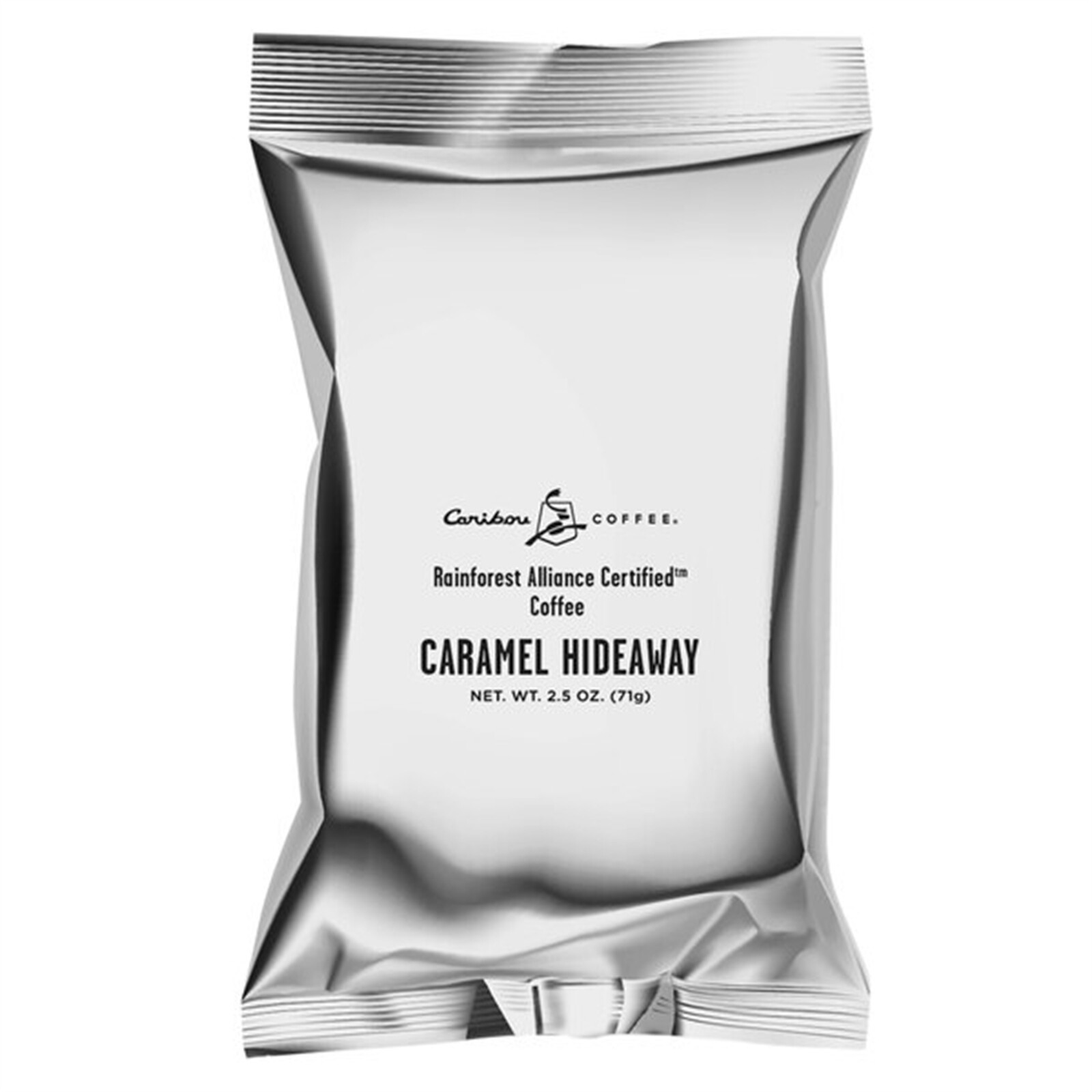 Caribou Coffee 2.5 oz. Caramel Hideaway Flavored Coffee Packet – 18/Pieces