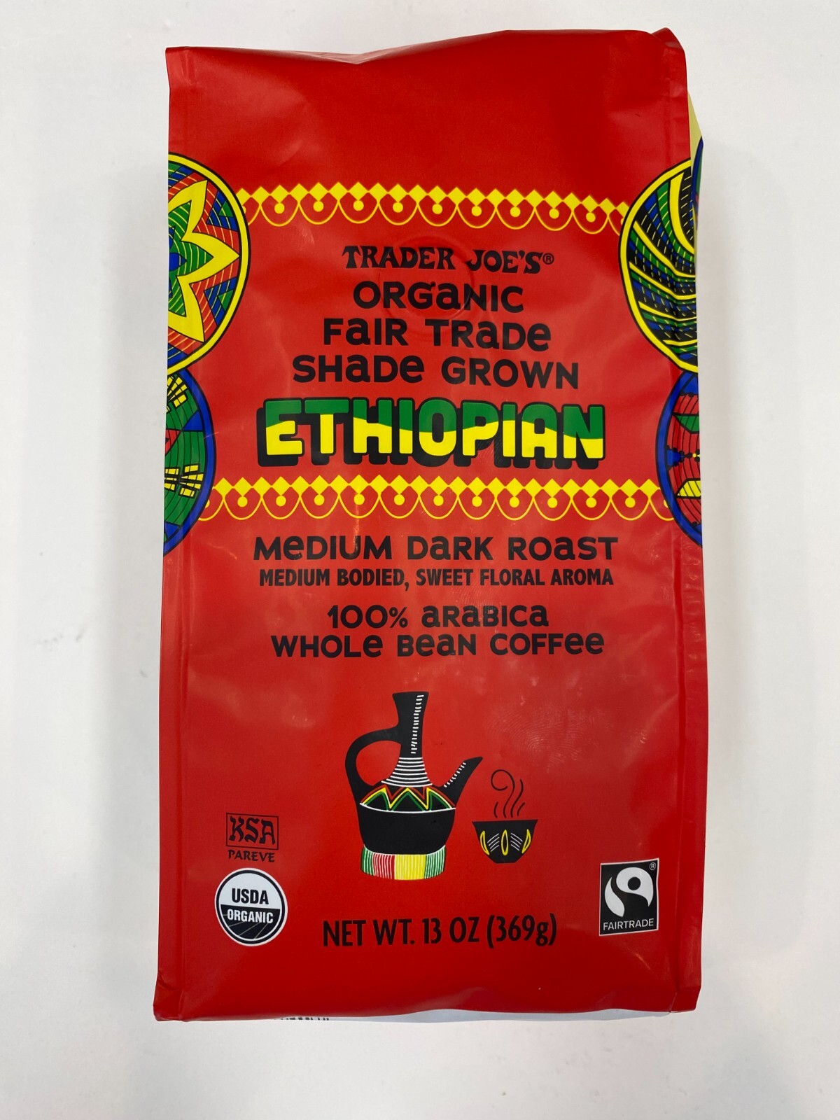 Trader Joe’s Organic Fair Trade Shade Grown Ethiopian Coffee 13 OZ