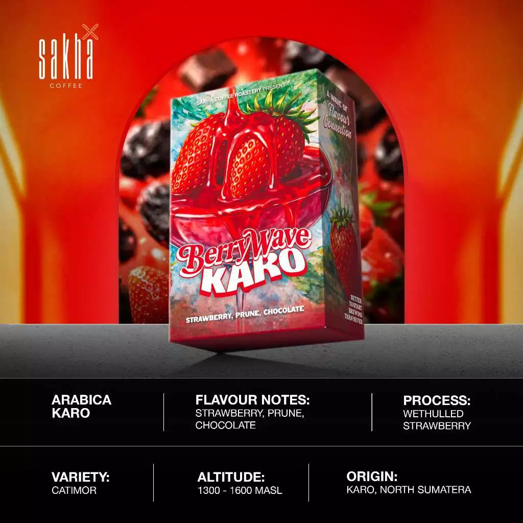 Biji Kopi Infused BERRYWAVE KARO Arabica Coffee Specialty Roasted Beans Coffe