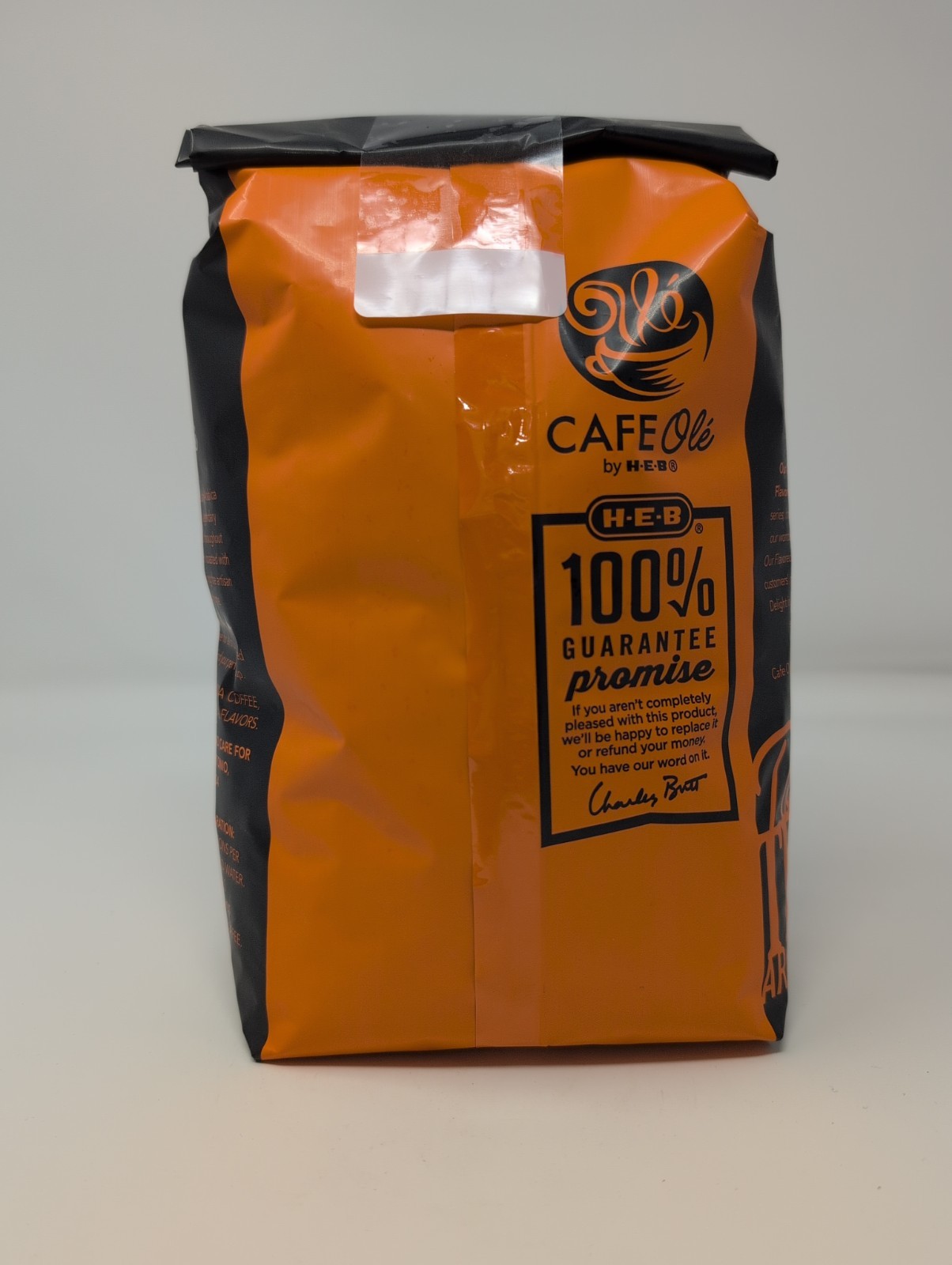 Cafe Ole by HEB Houston Blend Medium Roast Whole Bean Coffee 2 Pound Bag