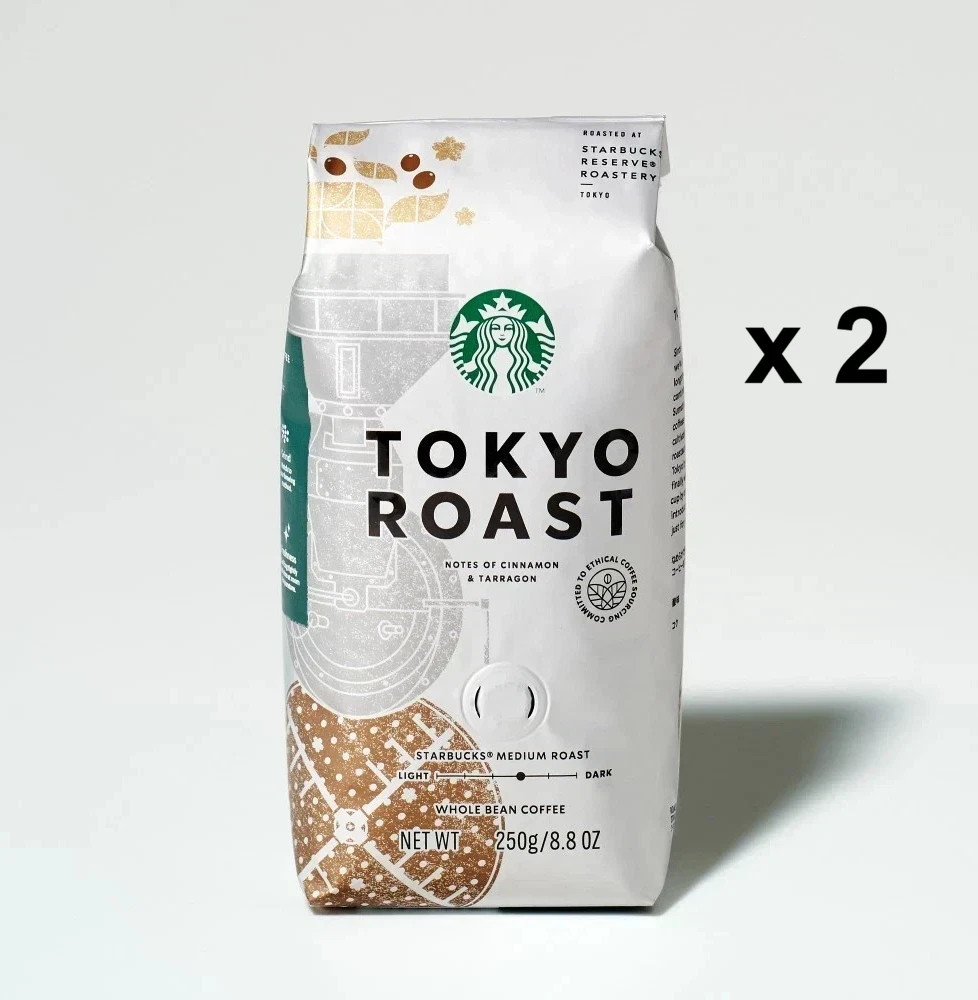 Starbucks Tokyo Roast Whole Bean Coffee 250g Japan Limited Blend 2 Packs