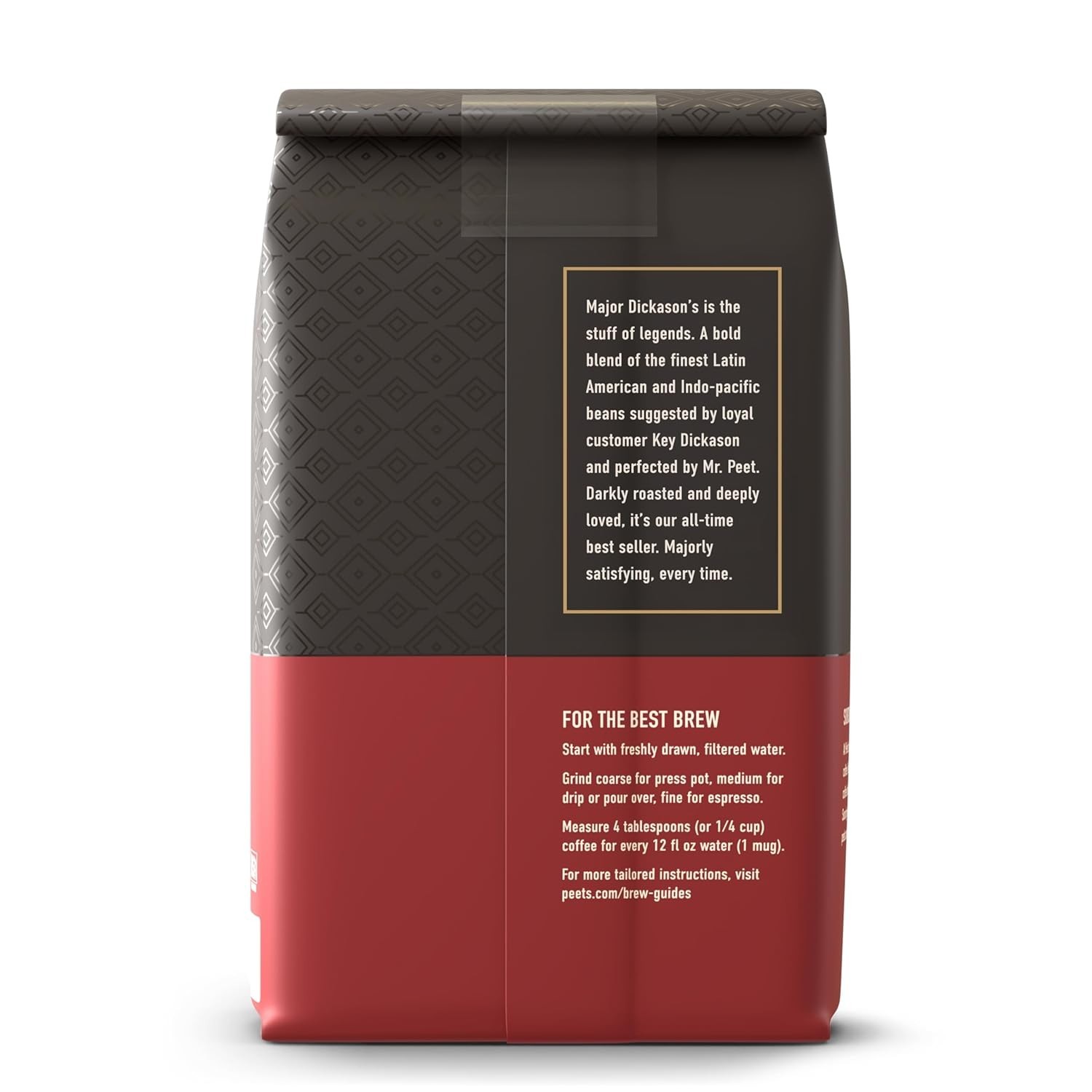 18 Oz Peet’s Whole Bean Coffee – Dark Roast, Kosher Certified & Organic