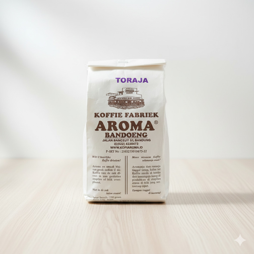 BEST NEW! Kopi Aroma Toraja 500g – Fresh Indonesian Coffee, Whole Bean
