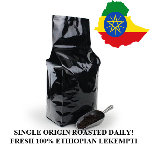 2, 5, 10 LB ETHIOPIA LEKEMPTI FRESH ROASTED COFFEE WHOLE BEAN, GROUND