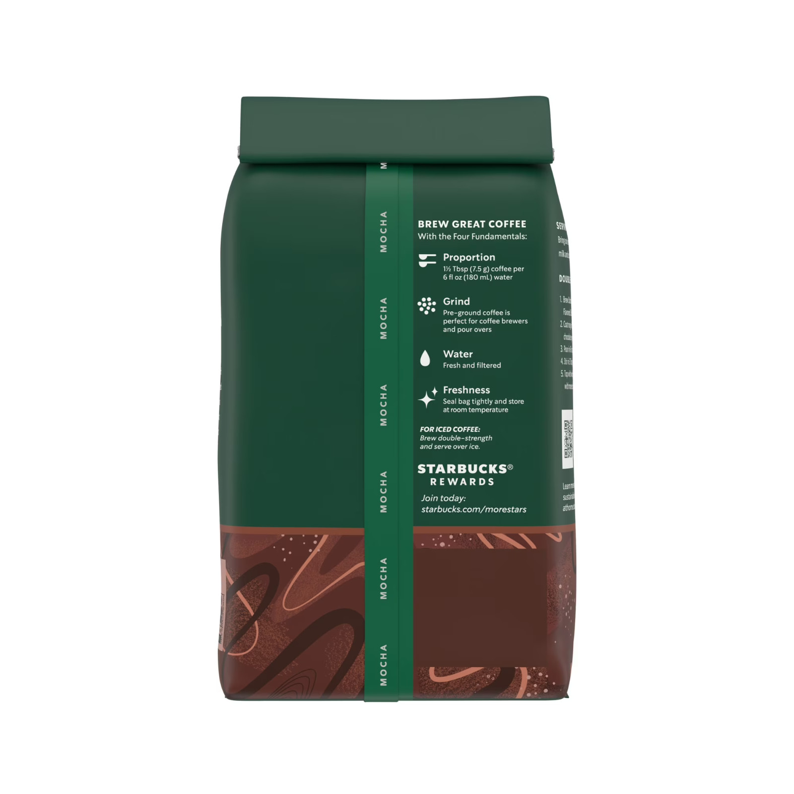 Starbucks Arabica Beans Mocha, Naturally Flavored, Ground Coffee, 11 oz 2PK