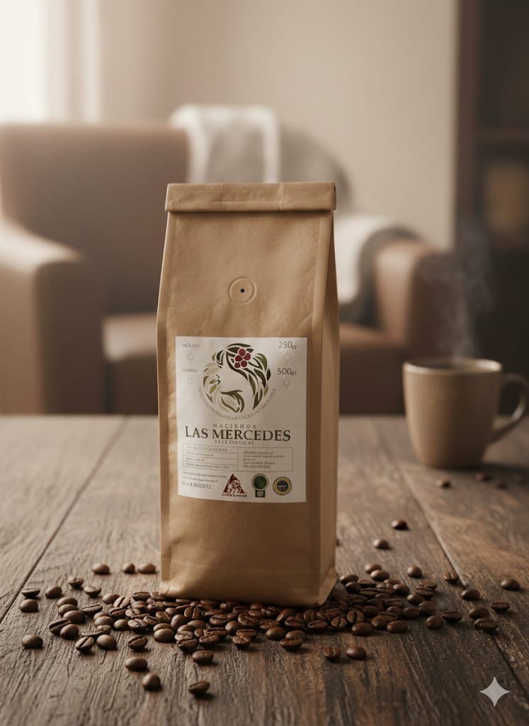 Colombian Coffee – Cafe Hacienda Las Mercedes – Medium Dark Roast – 17.6 oz