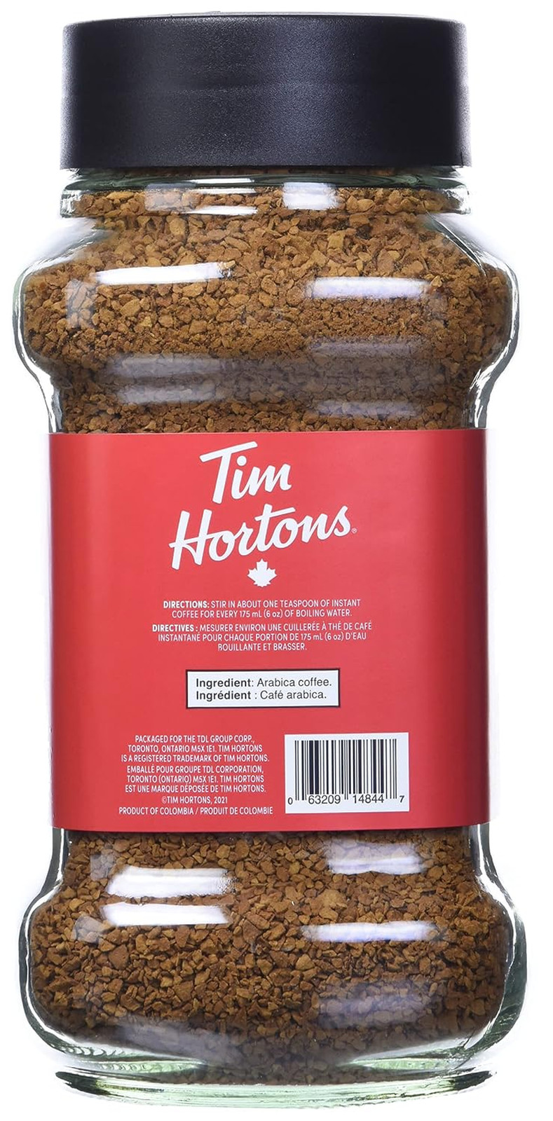 Medium Roast Instant Coffee, 100% Colombian, 300G Jar