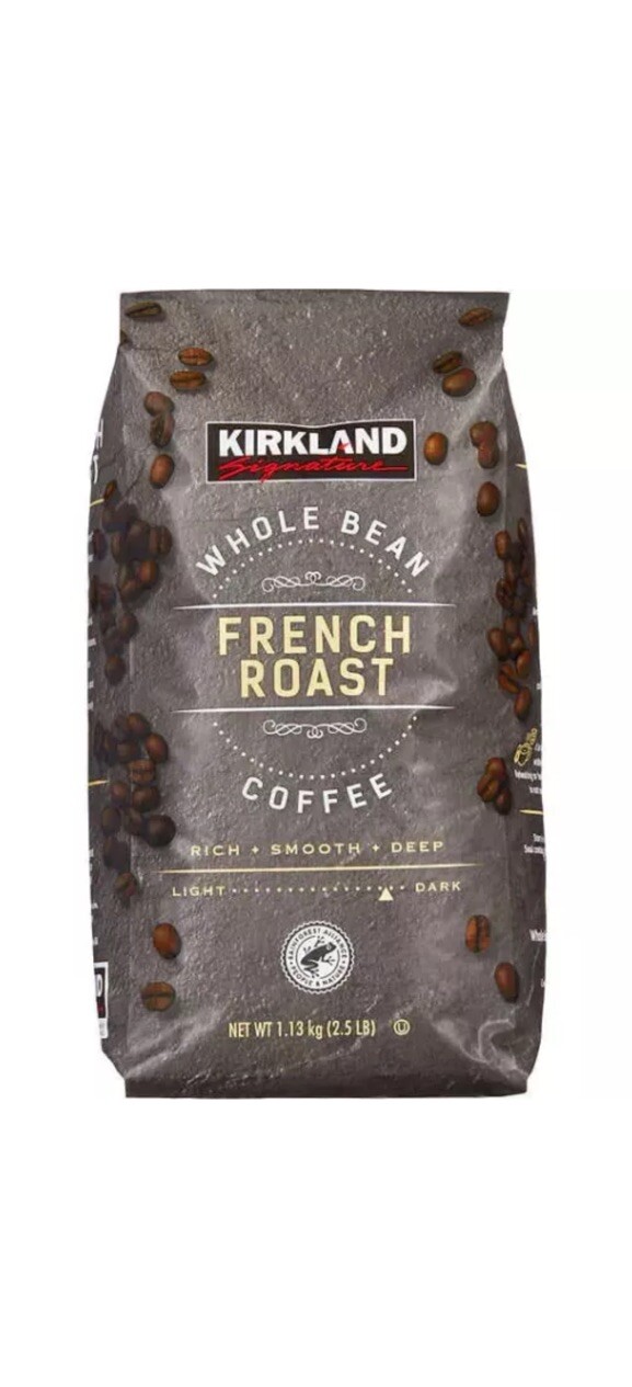 Kirkland Signature Whole Bean Coffee, French Roast, 2.5 lbs
