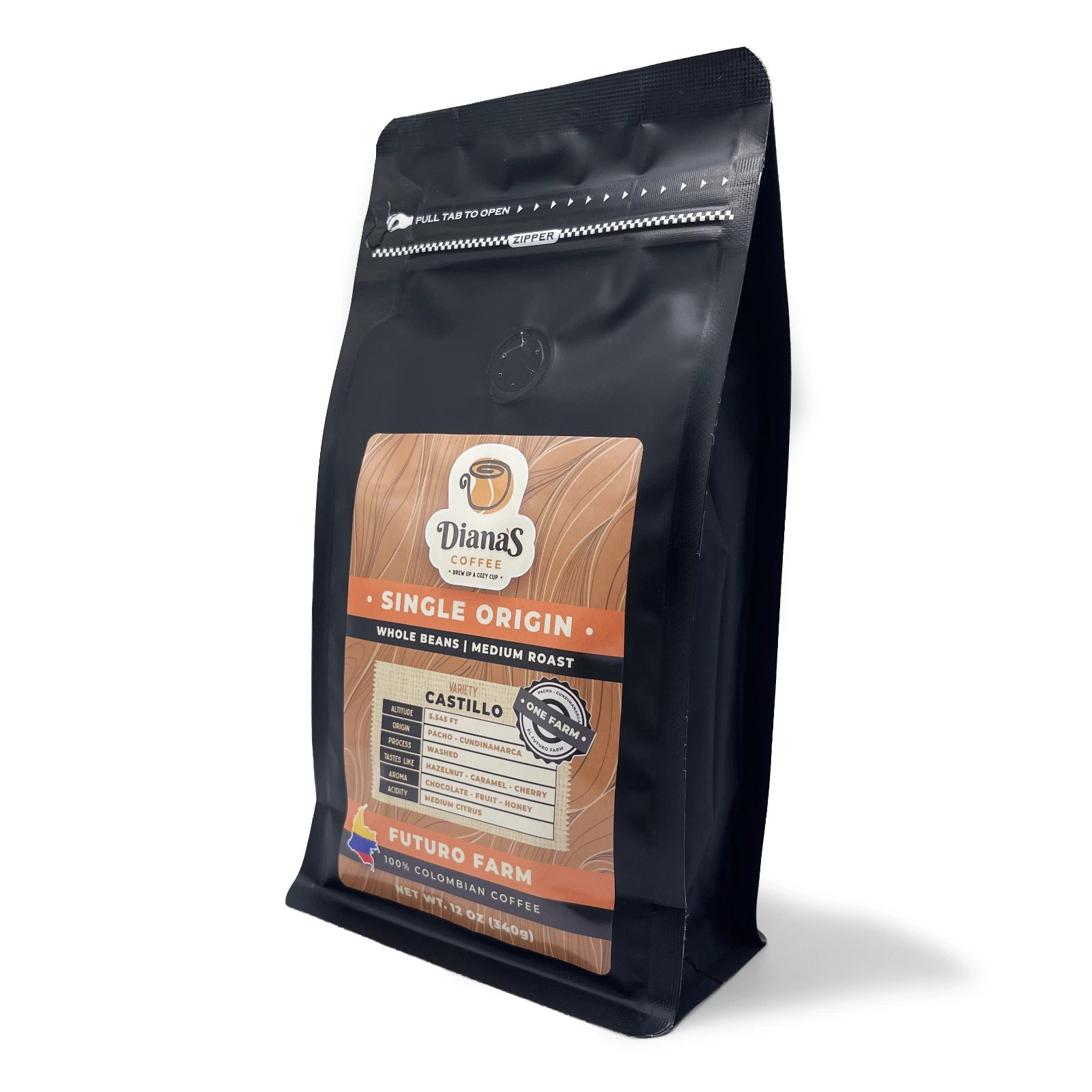 Diana’s Coffee | Single Origin | El Futuro farm | Whole Bean | 12 oz (340g)