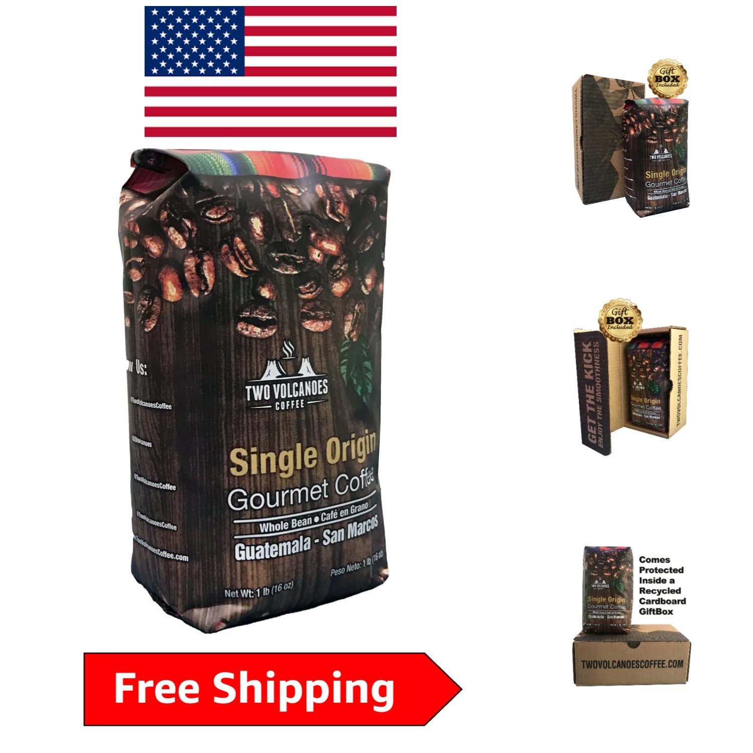 Freshly Roasted 16oz Gourmet Organic Guatemala Coffee – Medium Roast Delight