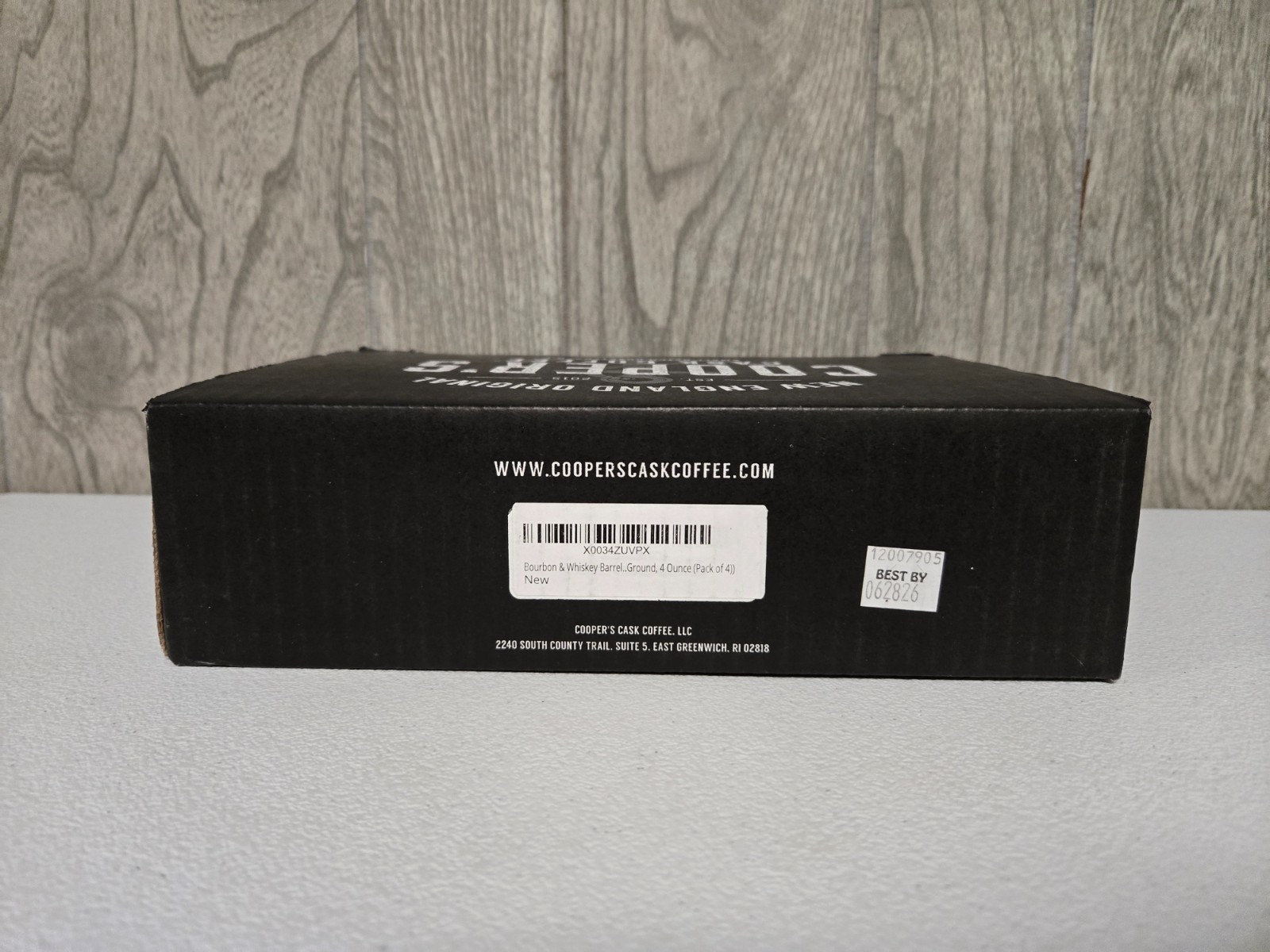 Cooper’s Cask 4 Pack Bourbon & Whiskey Barrel Aged Coffee Box Set