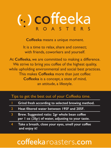 Chiriqui Chill Coffeeka’s signature blend from Panama coffees