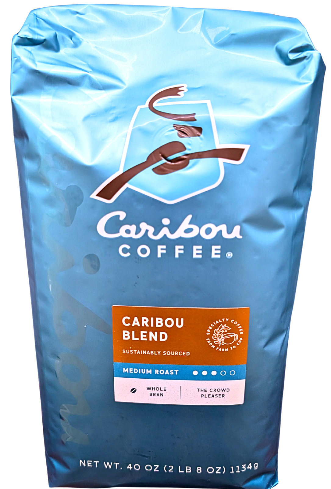 Caribou Coffee Whole Bean Caribou Blend 40 Oz EXP 06/2026
