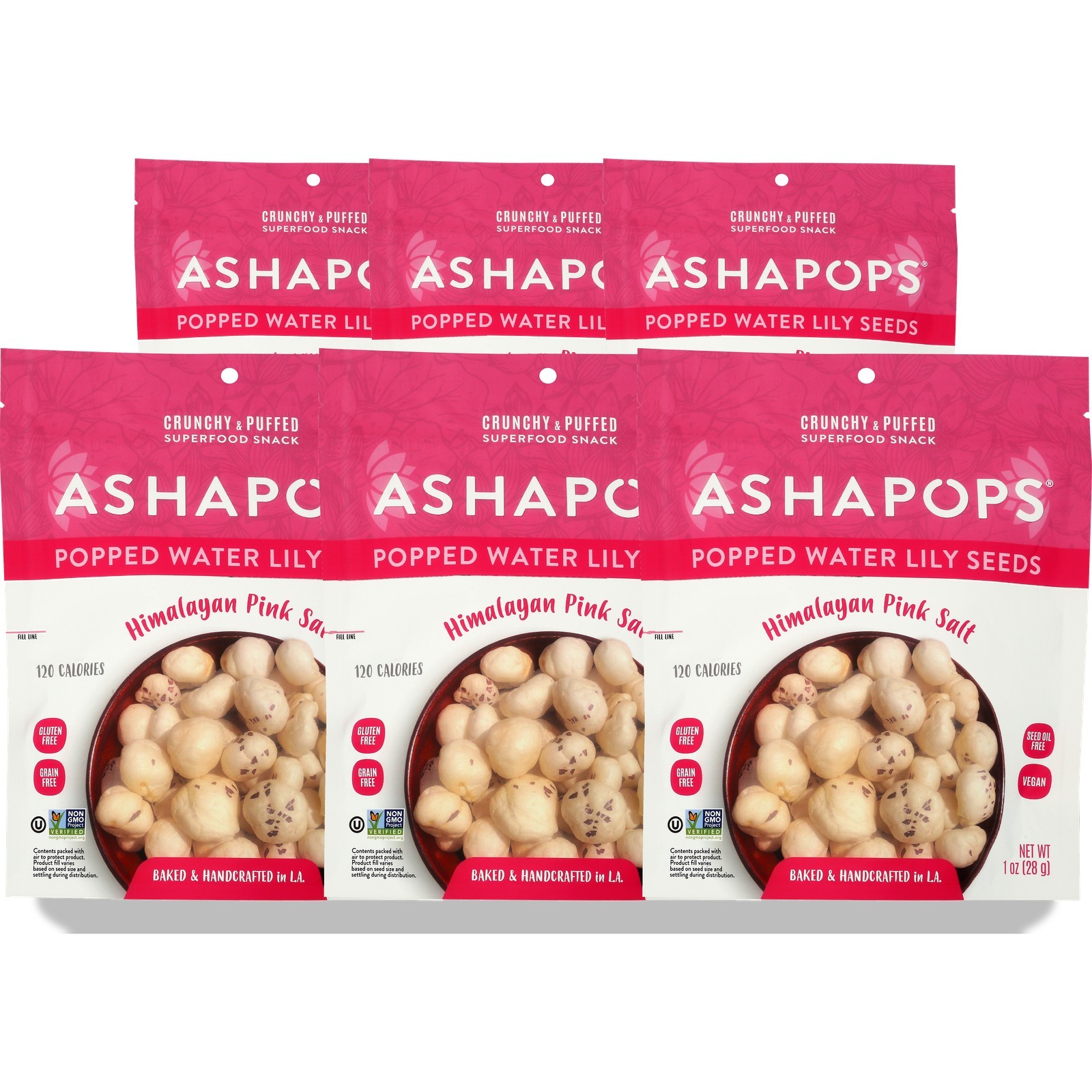Himalayan Pink Salt Popped Water Lily Seeds By Ashapops 1 Oz 6 Pack