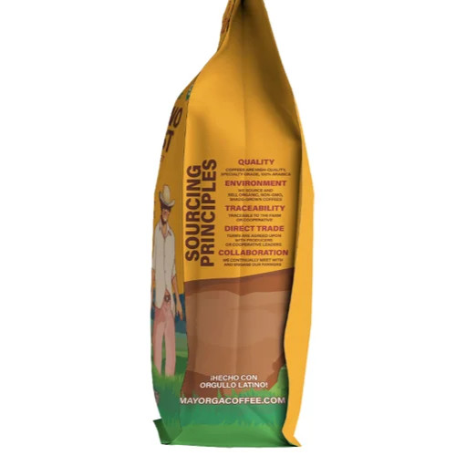 Mayorga USDA Organic Coffee Cafe Arabica Dark Roast Whole Bean, 2 Pounds