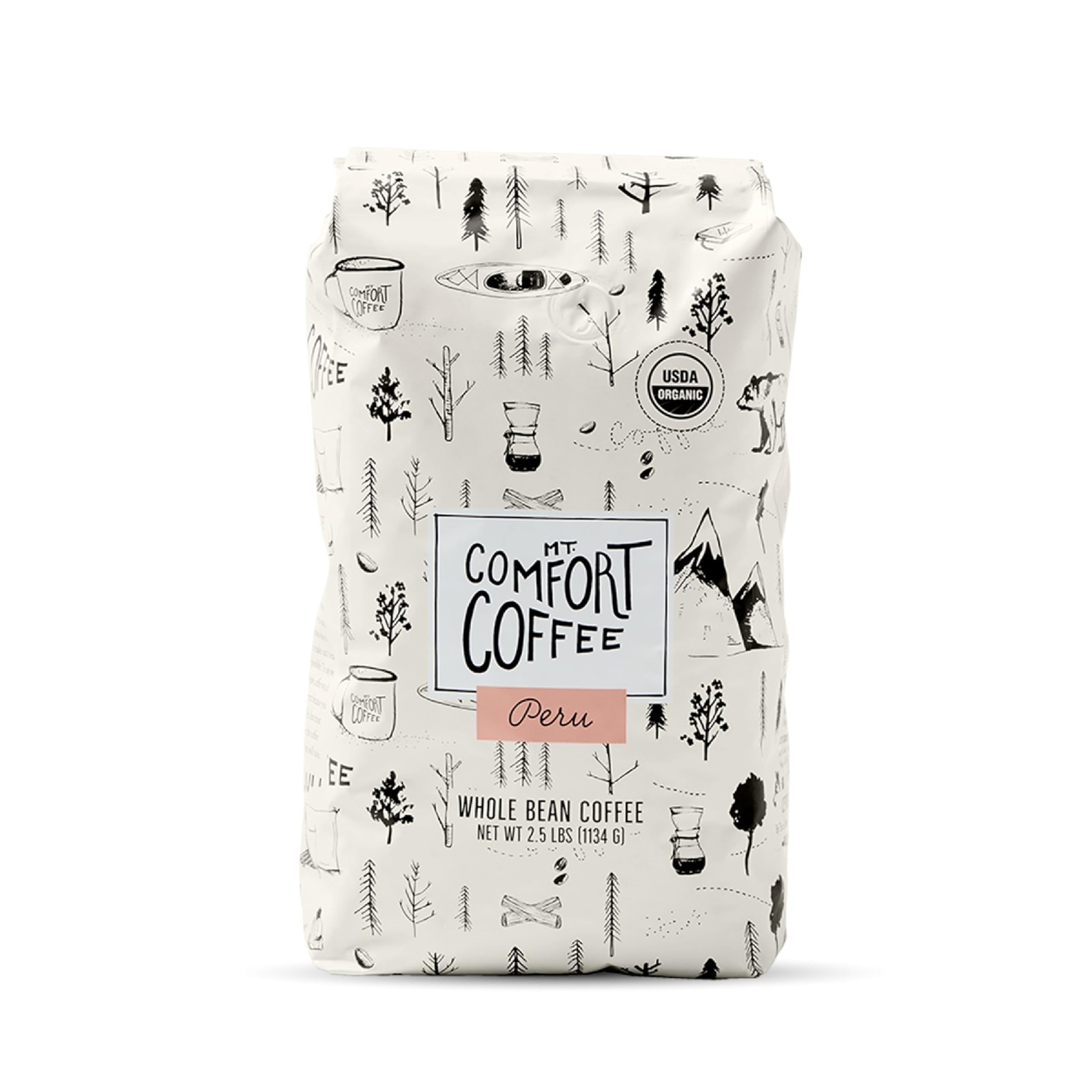 Organic Peru Medium Roast, 2.5 Pounds – Flavor Notes of Nutty, Chocolate, & C…