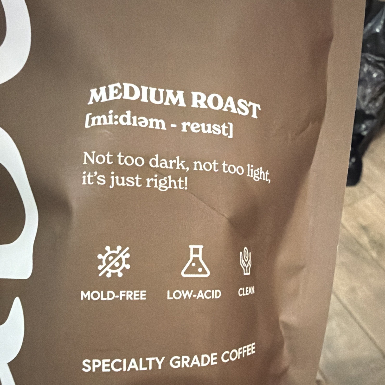 Fabula Medium Roast Whole Bean Coffee, Peru Single Origin USDA Organic 12 oz