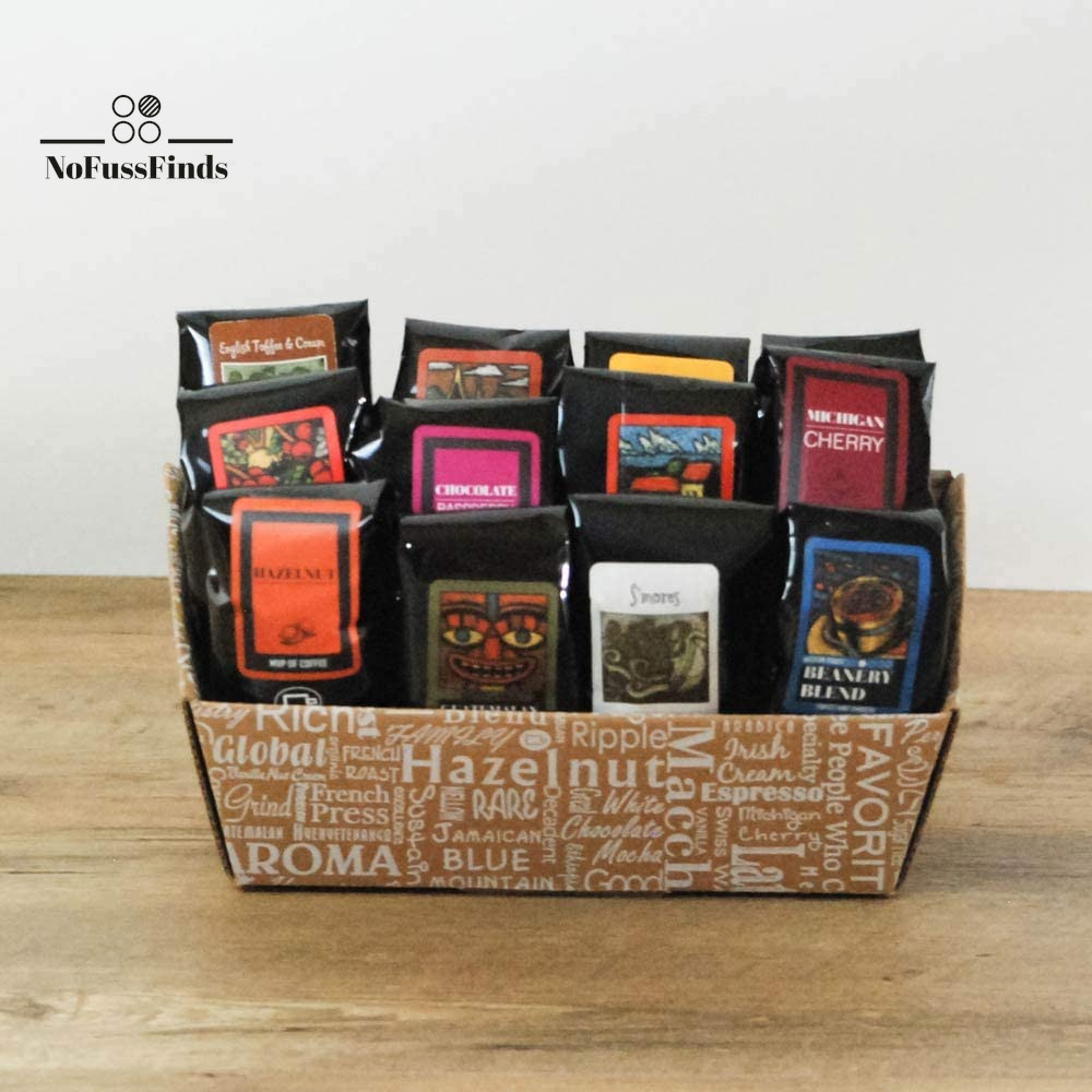 Indulgent Coffee Selection Gift Box | 100% Specialty Arabica Coffee | 12 Sample