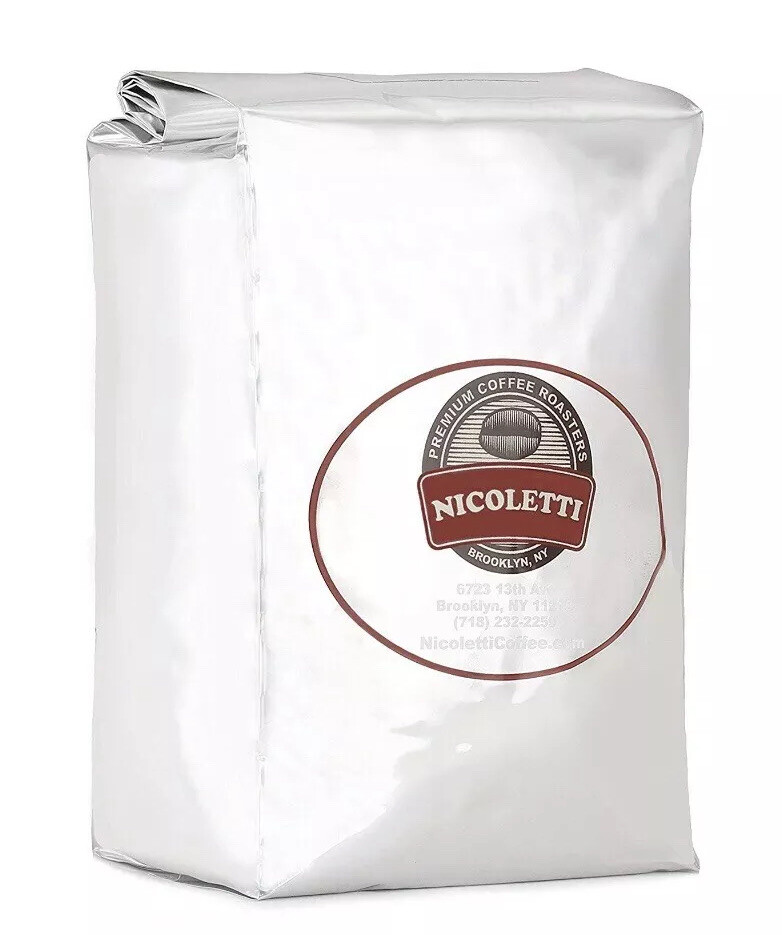 Nicoletti Coffee Espresso Roast Beans 2.20lb (Made In Brooklyn NY Since 1972)