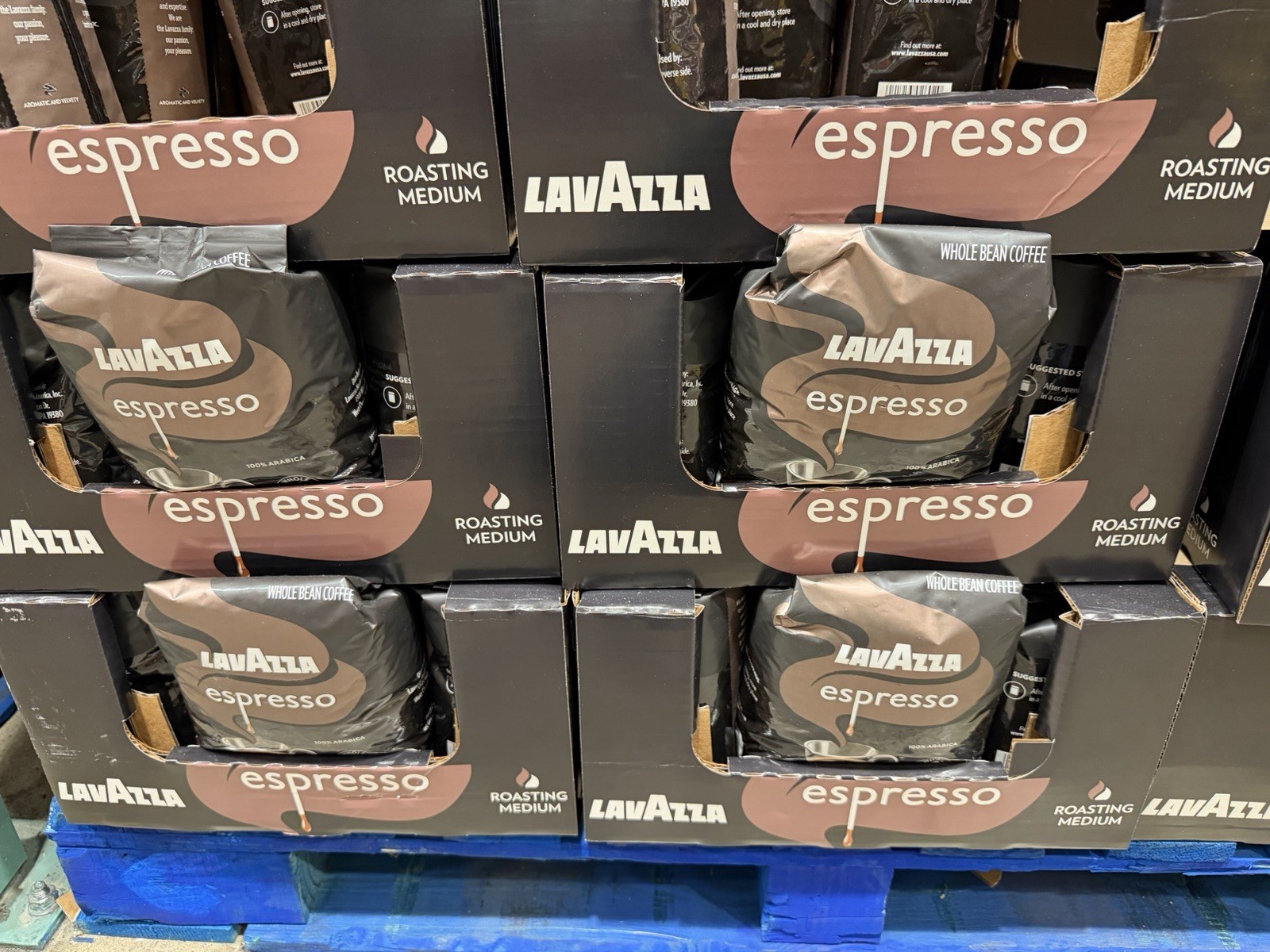 Lavazza Caffé Espresso 100%Premium Arabica Coffee, Whole Bean,