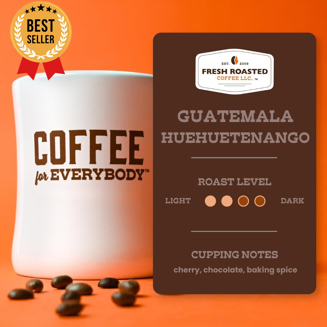 Guatemala Huehuetenango Whole Bean Coffee Medium Roast 2lb Kosher
