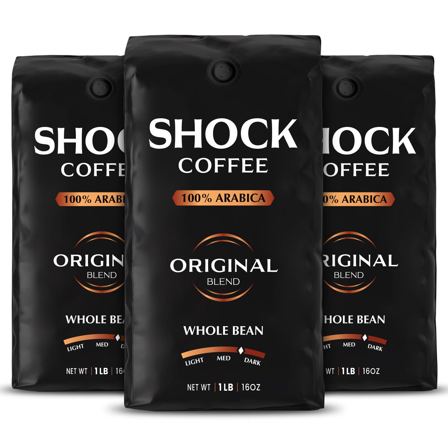 Coffee Whole Bean, the Strongest Caffeinated All-Natural Coffee, up to 50% More