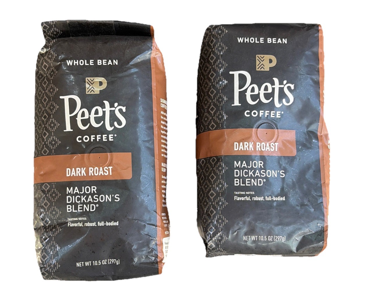 Peet’s Major Dickason’s Blend Dark Roast Coffee 10.5 Ounce Whole Bean Bag