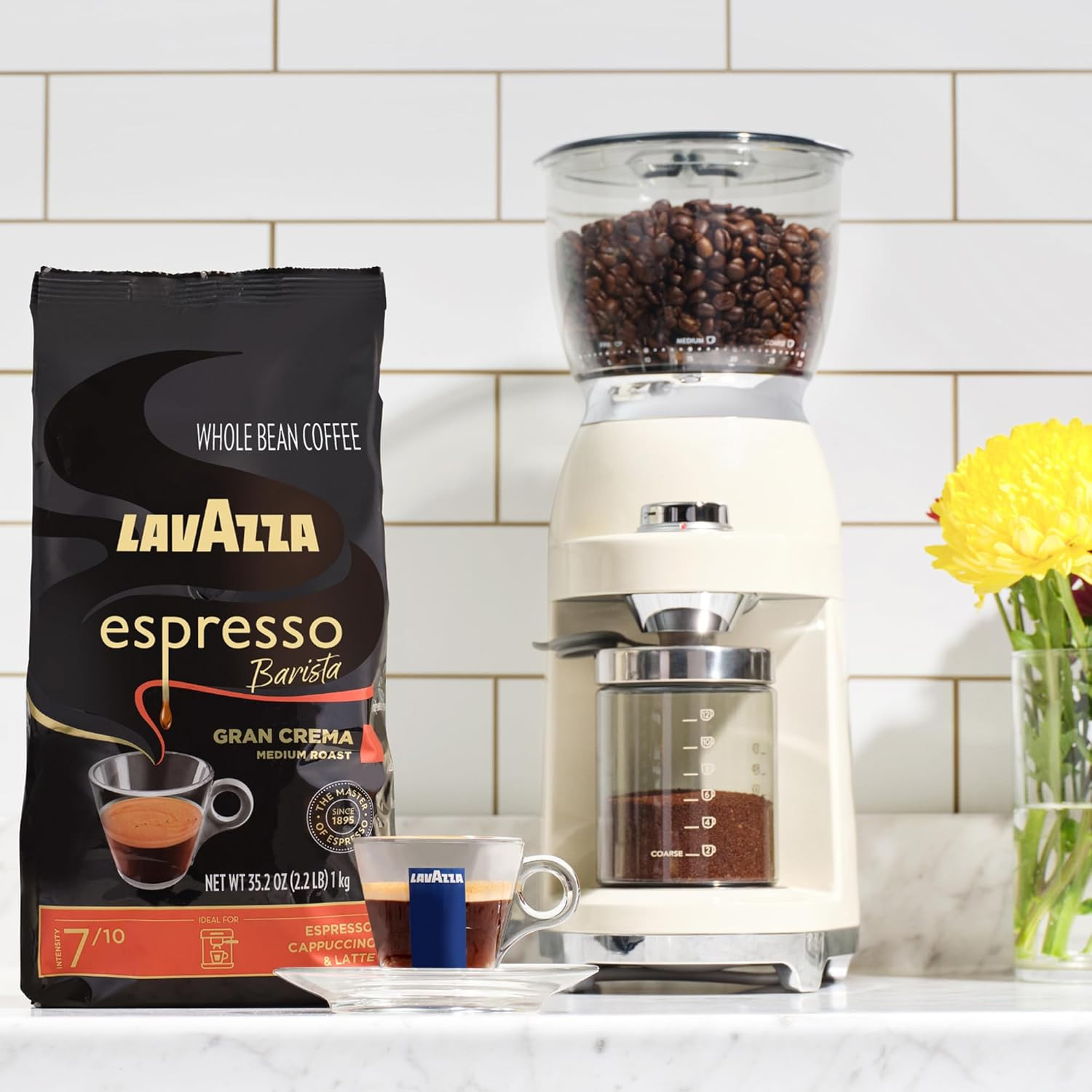 Lavazza Barista Gran Crema Whole Bean Coffee Medium Espresso Roast 2.2lb
