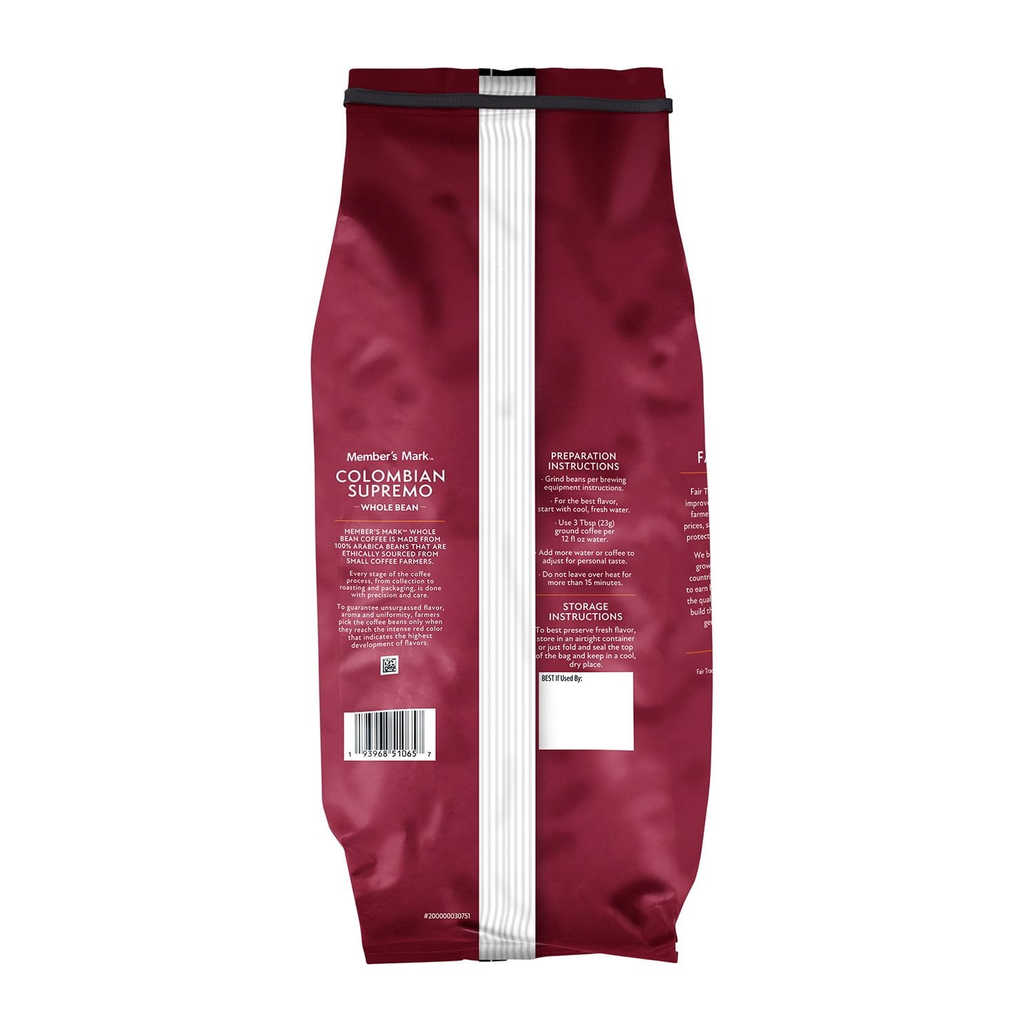 Member’s Mark Medium-Dark Roast Whole Bean Coffee, Colombian Supremo, 40 oz.