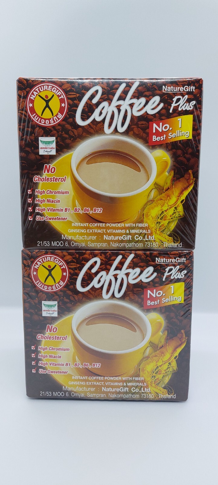 coffee with ginseng nature gift brand 2 boxes(1box have 10 sachets)