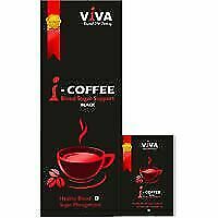 INDUS VIVA i-COFFEE BLACK 50 PACKS 750gm FOR BLOOD SUGAR SUPPORT