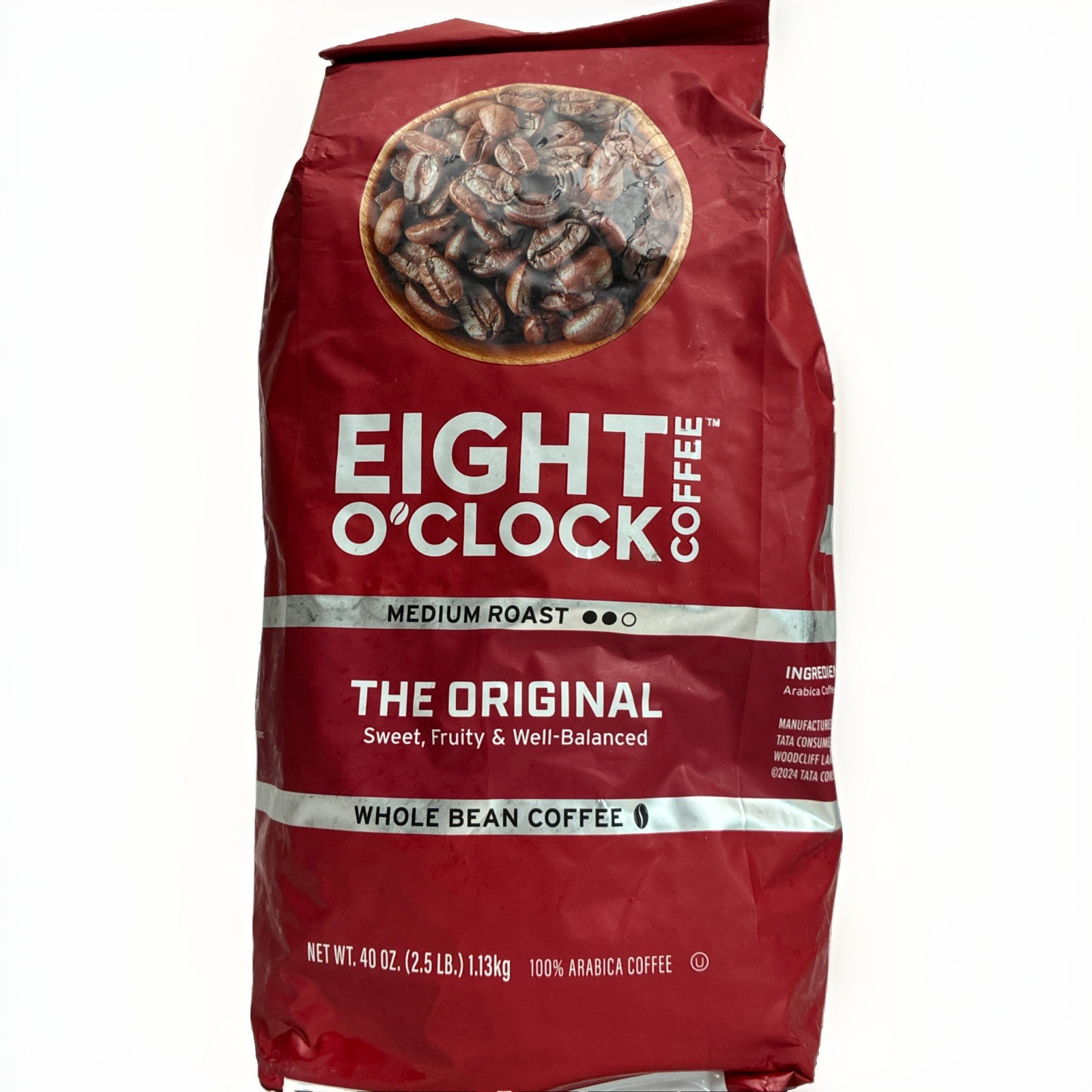 Eight O’Clock Medium Roast Whole Bean Coffee The Original 40 Oz. 02/15/27