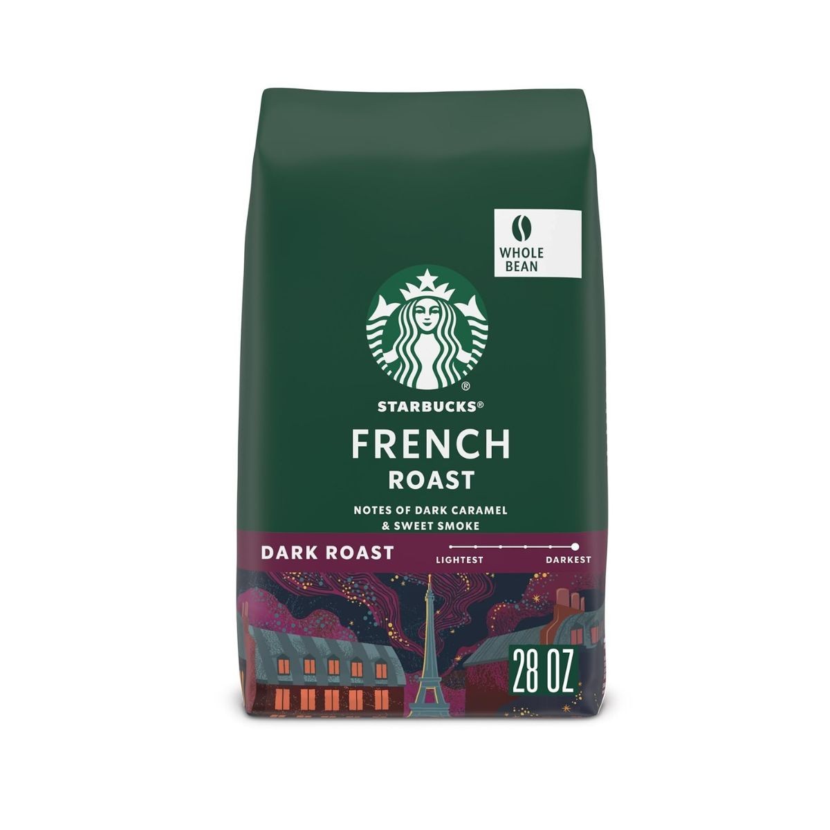 Starbucks Whole Bean Coffee, Dark Roast Coffee, French Roast, 100% Arabica, 1 ba