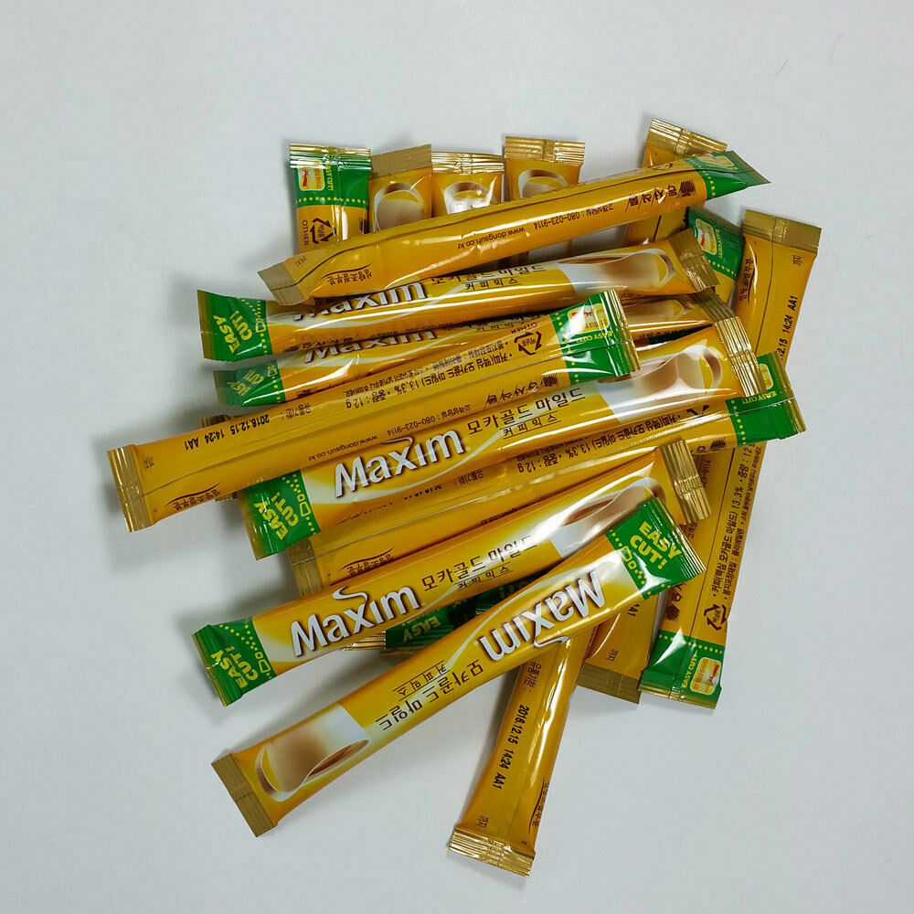 korea instant Mocha Gold Mild 20 Coffee STICKS sugar creamer DONGSUH MAXIM