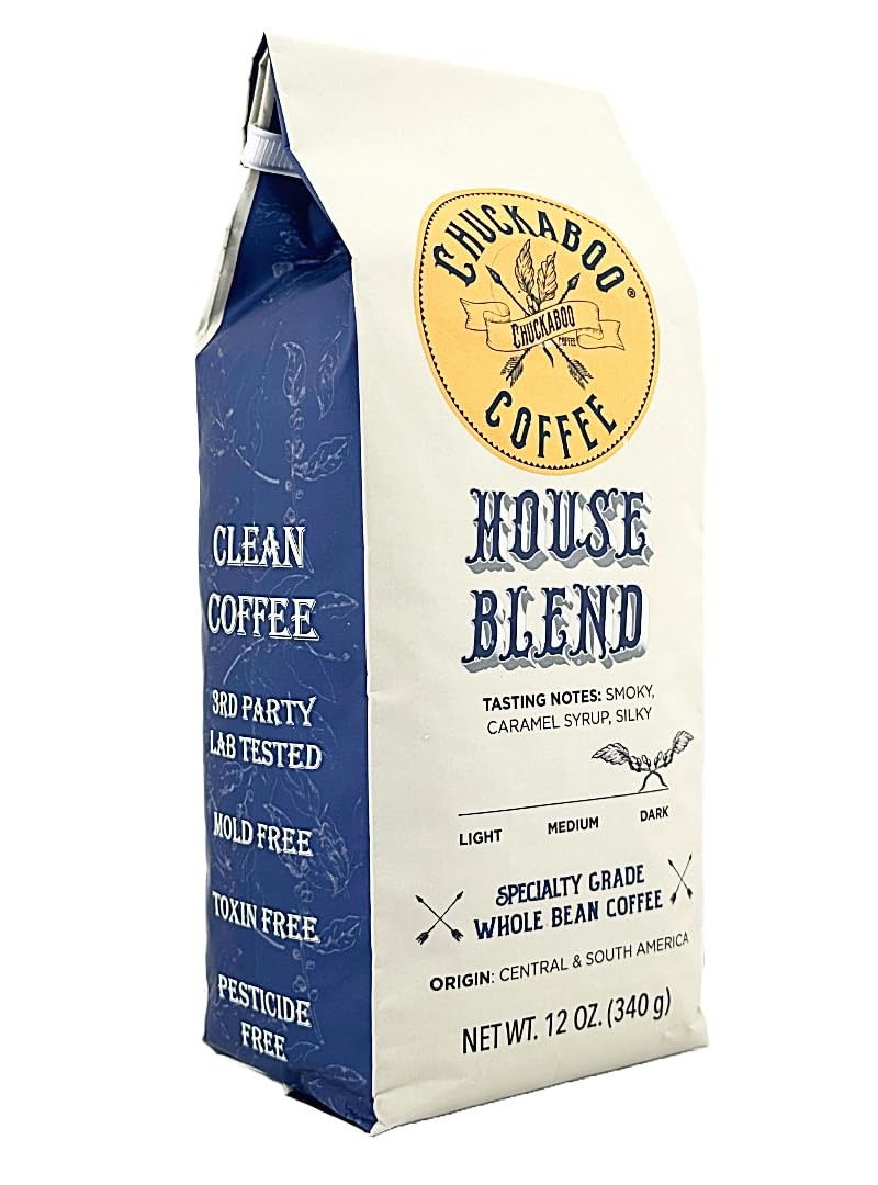 House Blend Dark Roast CLEAN COFFEE Organic Fair Trade Mold Free & Toxin free