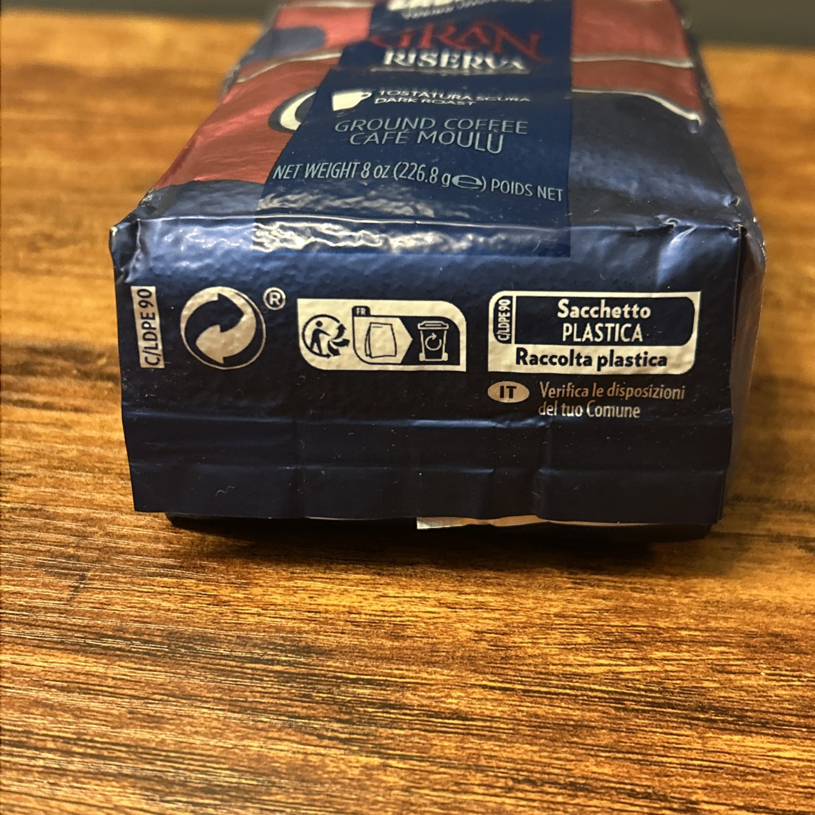 Lot of 3 Lavazza Ground Coffee Bags – House Blend & Gran Riserva Dark Roast