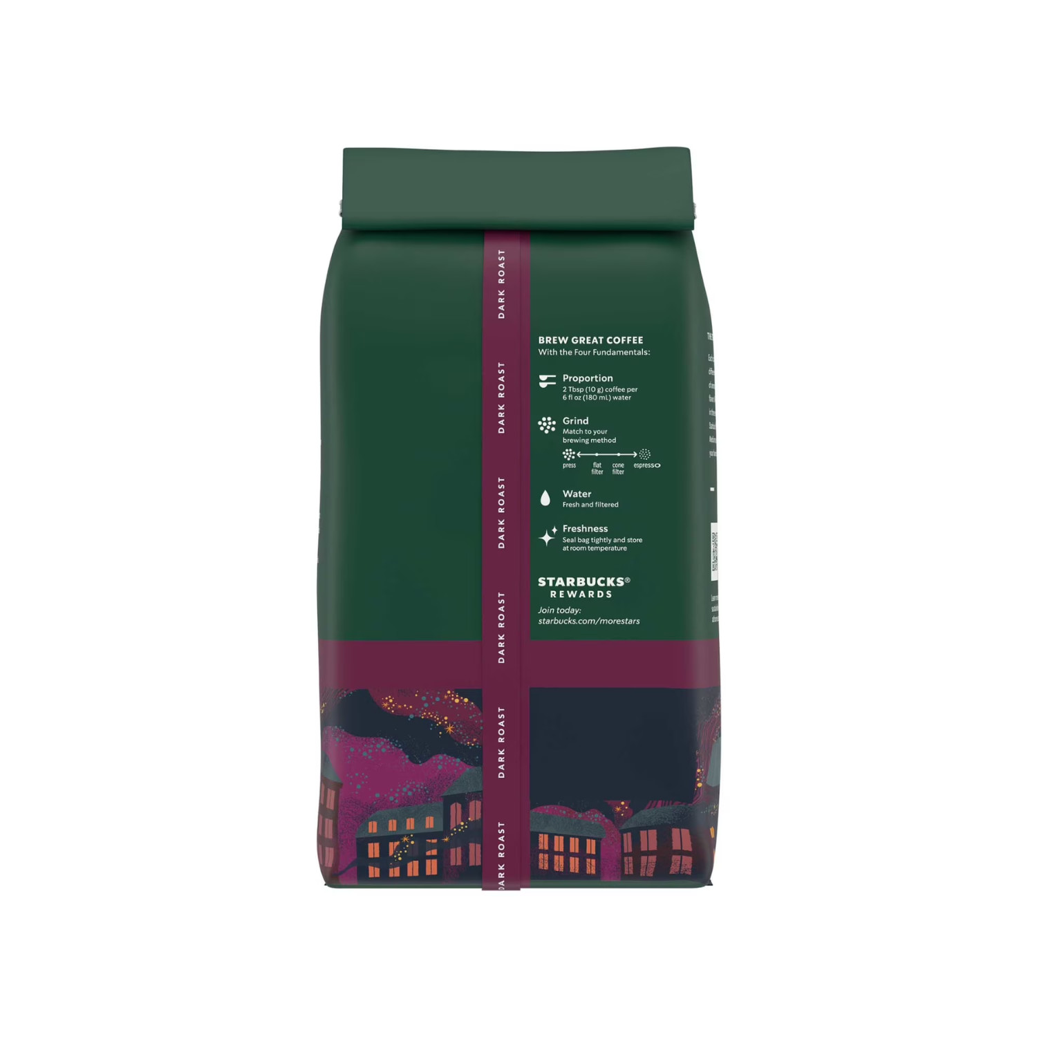 Starbucks French Roast, Whole Coffee Beans, Dark Roast Hot or Iced Coffee, 28 oz