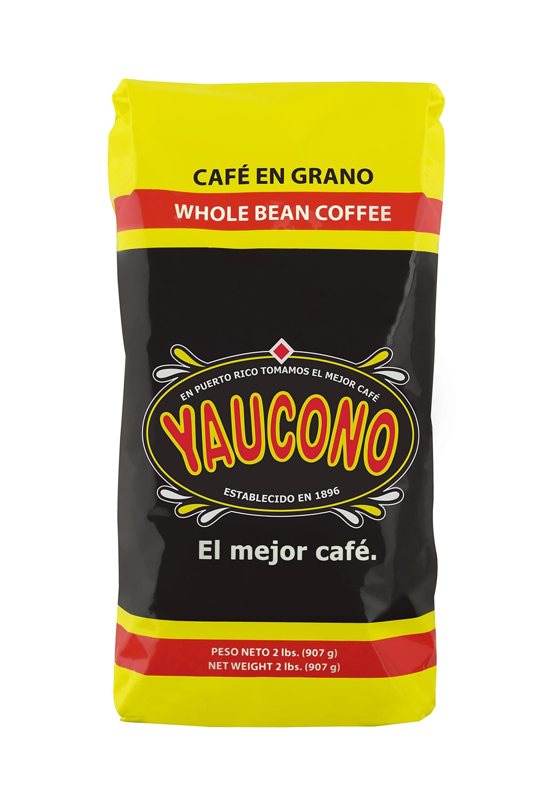 Whole Bean Coffee in Bag, Medium Roast, Fresh From Puerto Rico, 2 Pound (Pack…