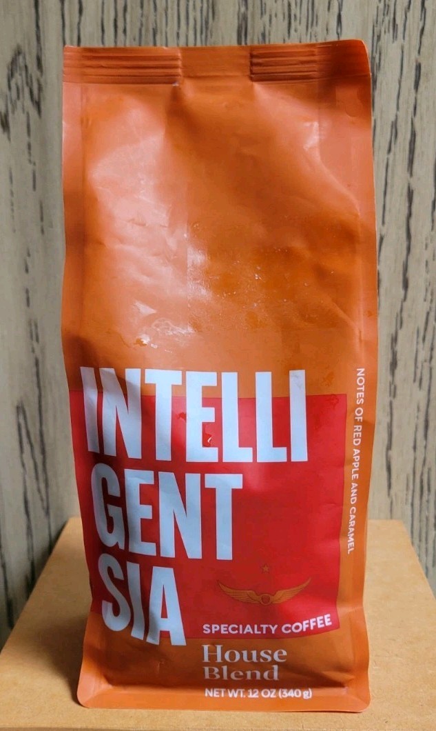 INTELLIGENTSIA Whole Bean Specialty Coffee HOUSE BLEND LIGHT ROAST 12oz/340g BAG