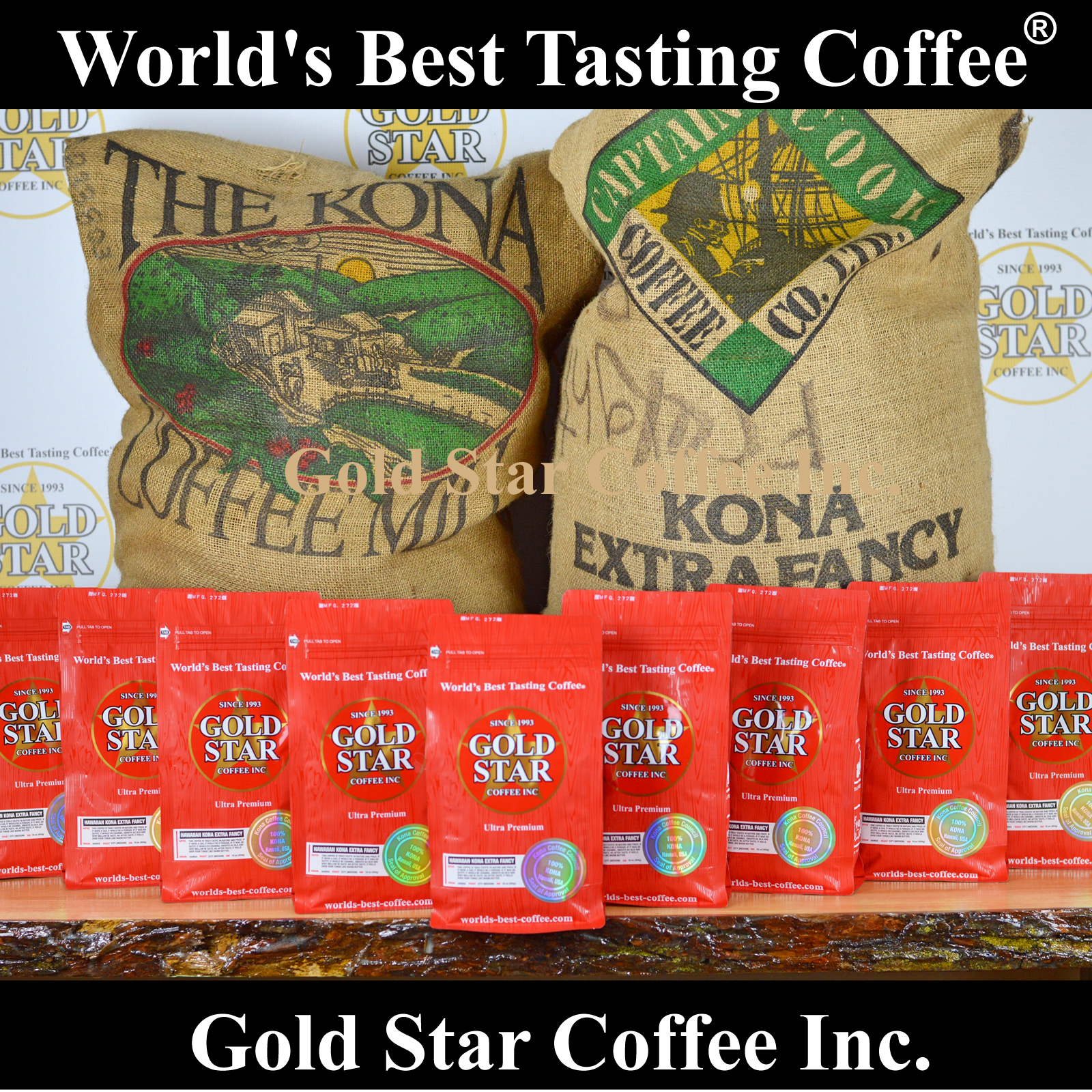 10 lb – 100% Hawaiian Kona Coffee Extra Fancy – World’s Best Tasting Coffee
