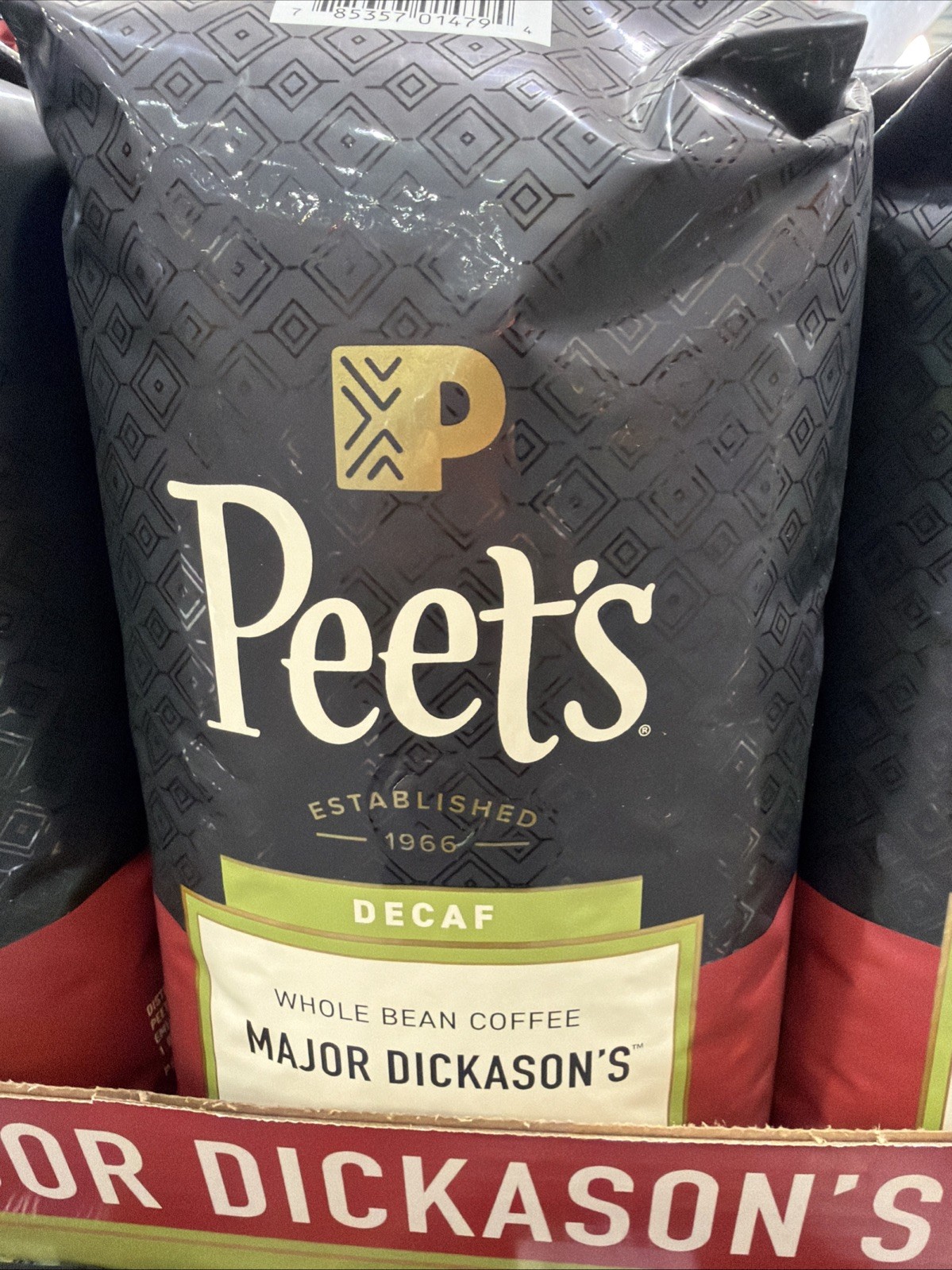 Peet’s Dark Roast Whole Bean, Major Dickason’s Blend-1 Pack (32 oz. bags)