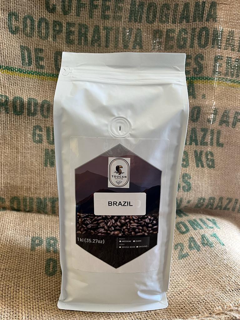 2, 5, 10 LB BRAZIL FRESH ROASTED COFFEE WHOLE BEAN, GROUND – ARABICA