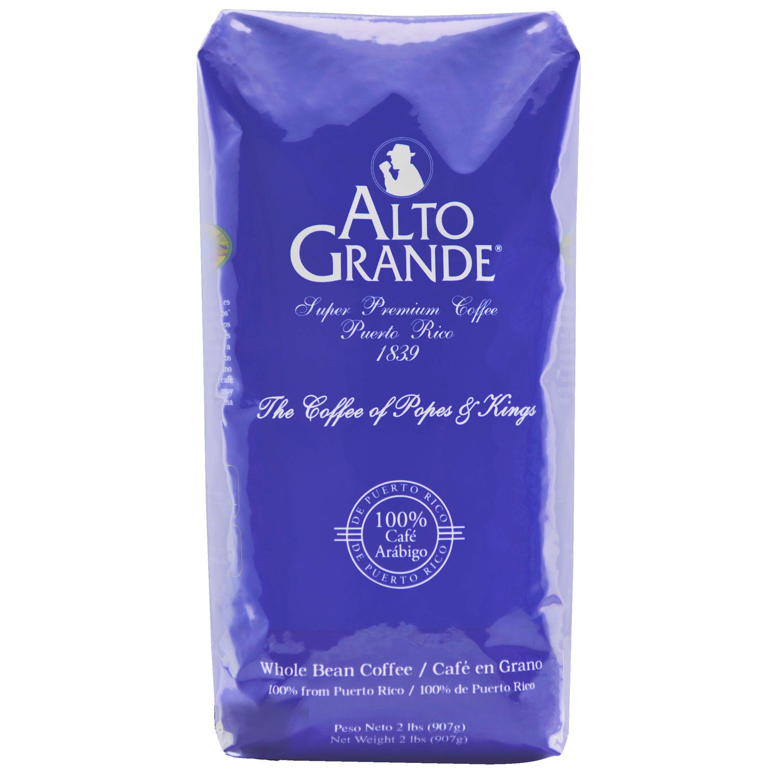 Alto Grande Coffee 32 Ounce Super Premium Whole Bean 100 Arabica Coffee