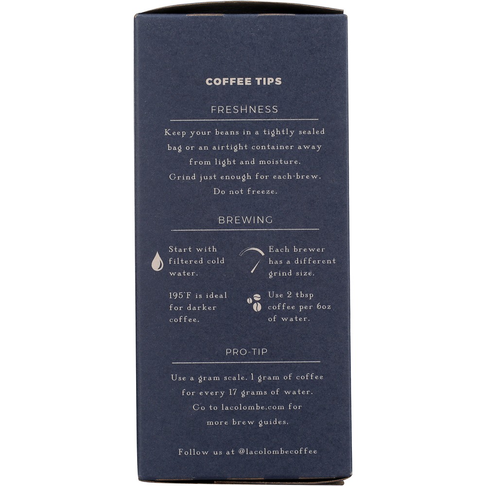 La Colombe Medium Roast Monaco Coffee 12 Oz Whole Beans Bean 4 Pack
