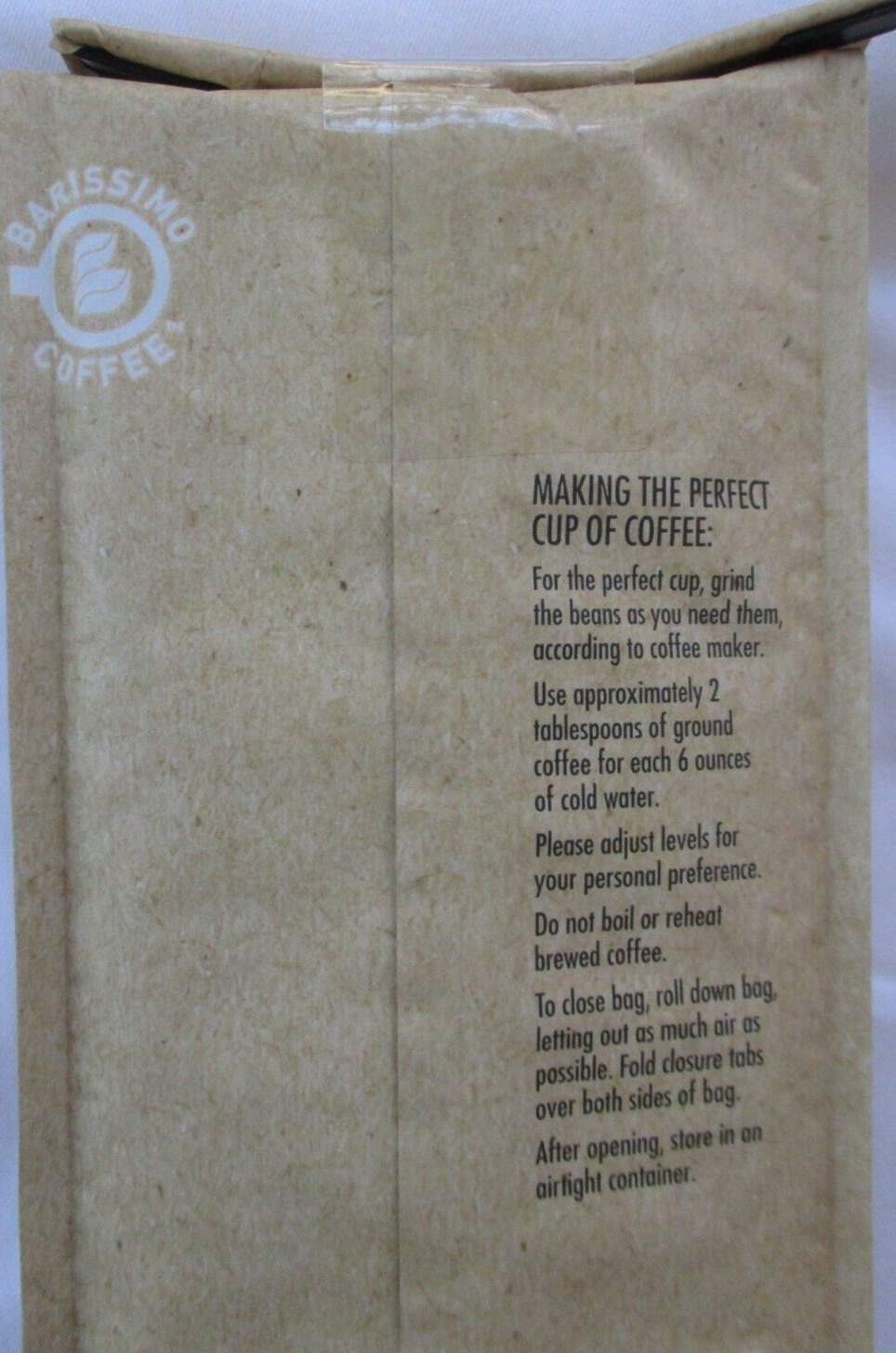 2 BARISSIMO HONDURAS LIGHT ROAST WHOLE BEAN COFFEE 12-OZ BAGS