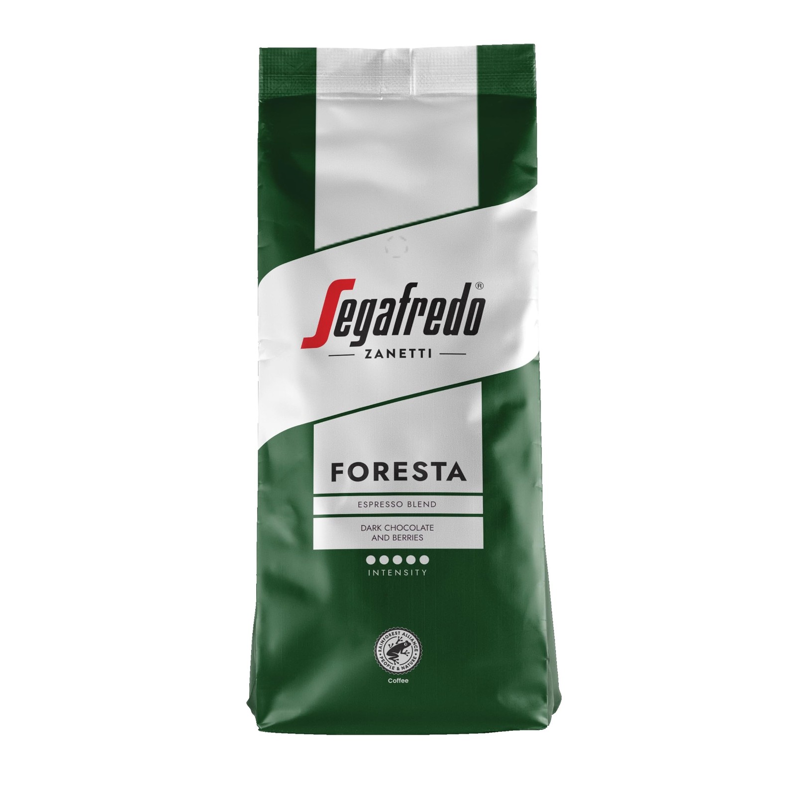 Segafredo Zanetti Coffee Beans FORESTA – 1Kg Pack- Rainforest Alliance Cert
