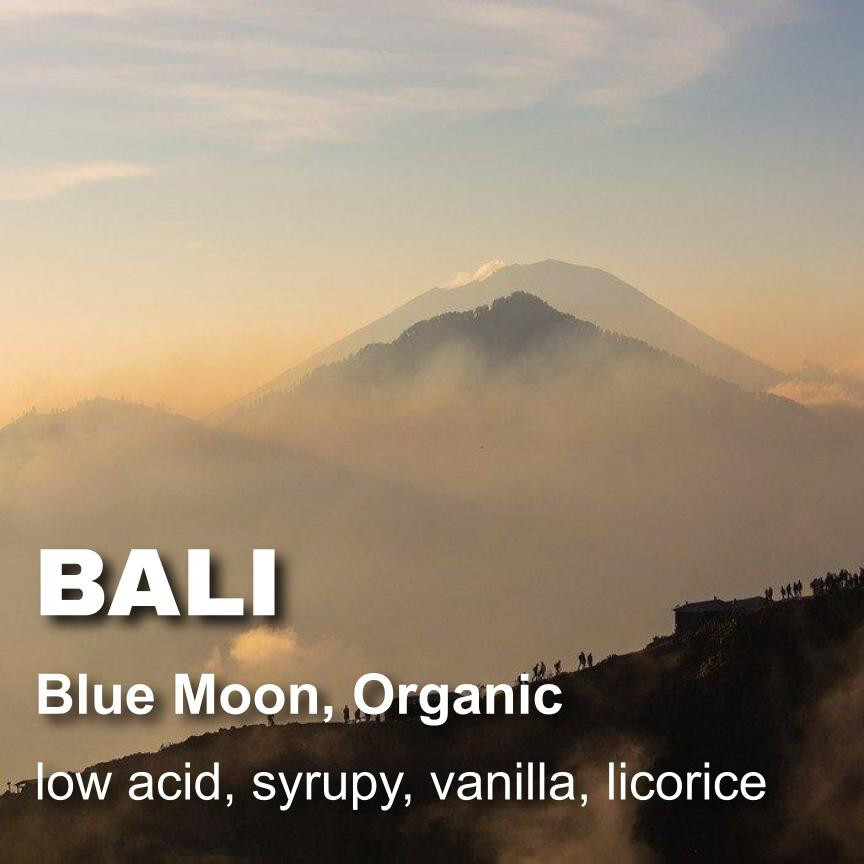 Bali Blue Moon unroasted green coffee beans Organic Rainforest Alliance, 4lbs