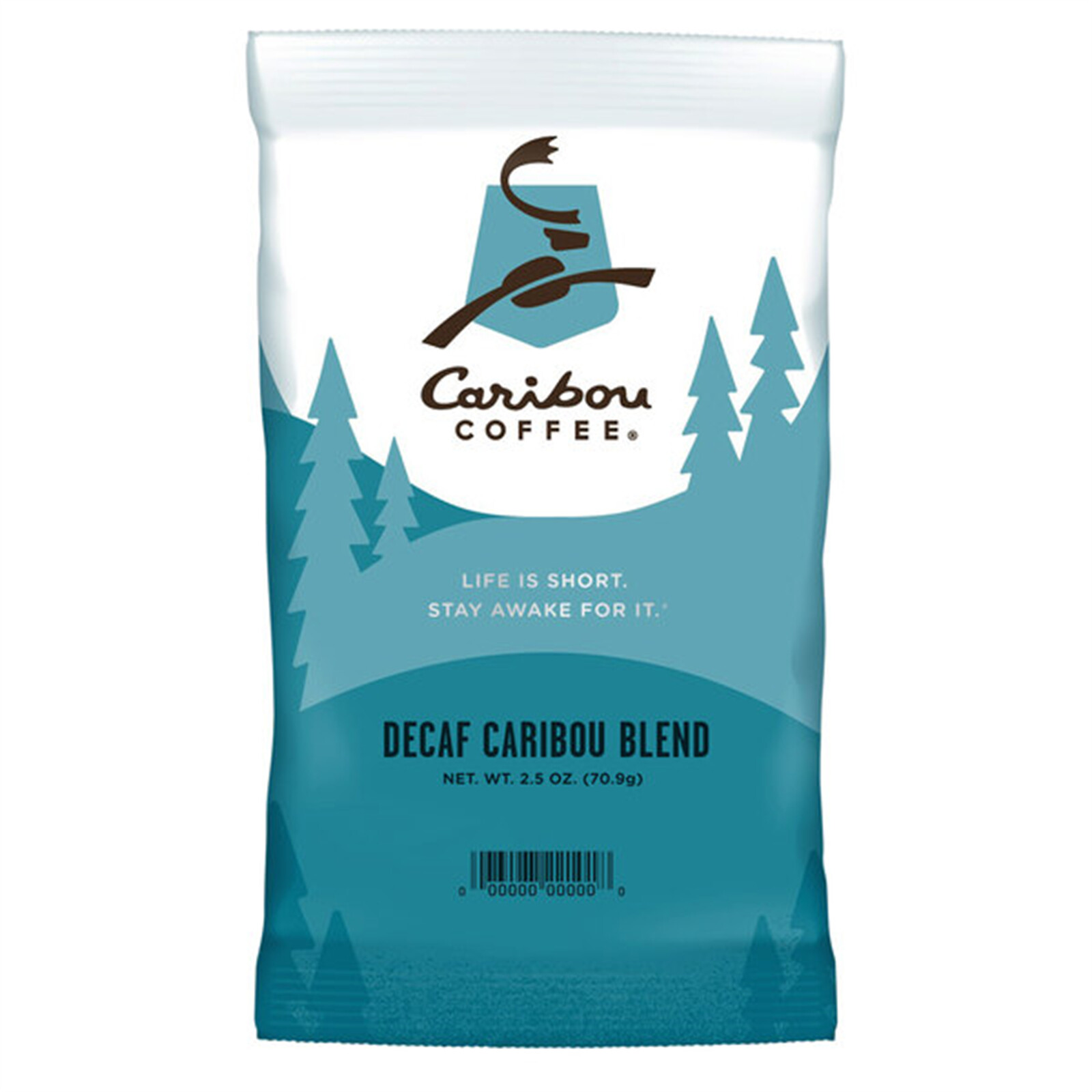 Caribou Coffee 2.5 oz. Caribou Blend Decaf Coffee Packet – 18/Pieces